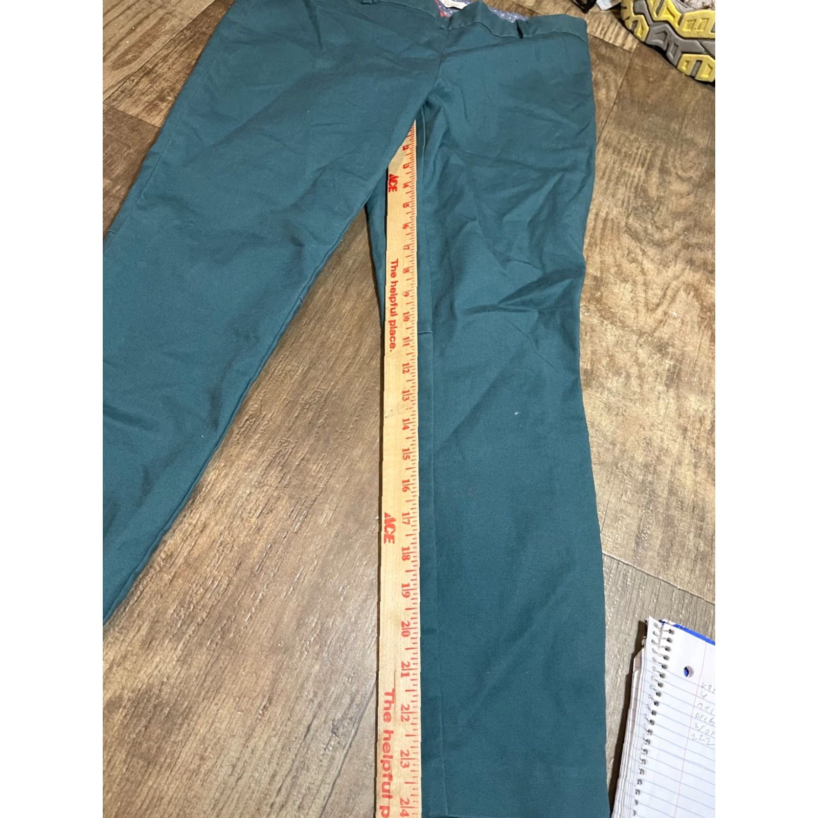 Vintage Maison Jules Pants Womens Size 8 Short Charlotte Slim Pencil Ankle Green Size 30" / US 8 / IT 44 - 2 Thumbnail