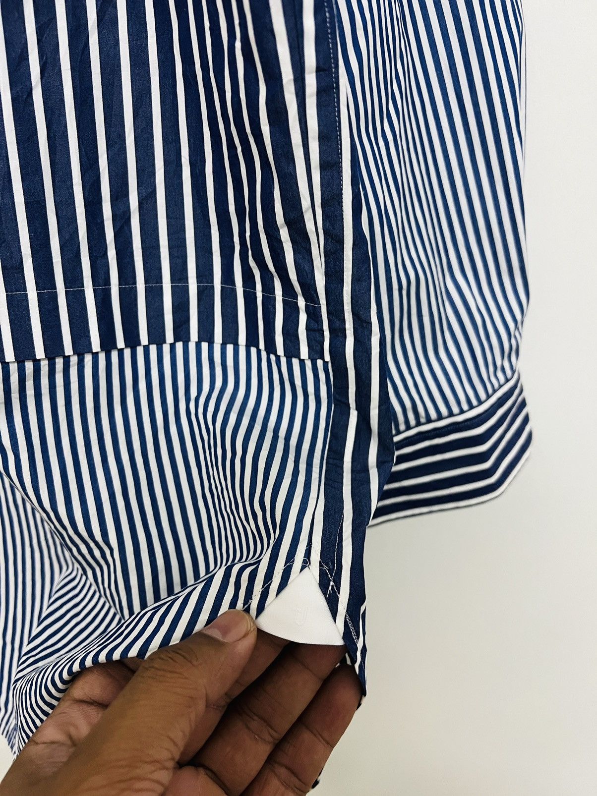 Jil Sander × Uniqlo Jil Sander X Ut +J Oversized Striped Shirt Size US L / EU 52-54 / 3 - 5 Thumbnail