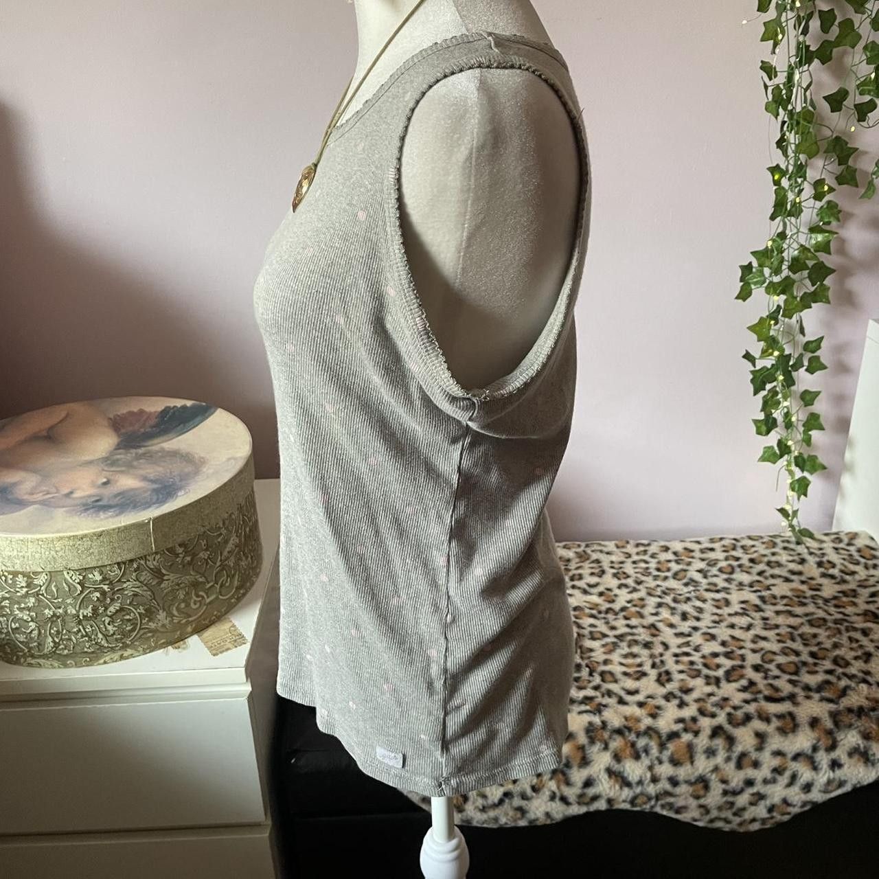 Gap Grey and Pink Polka Dot Tank Top Size XXL / US 16-18 / IT 52-54 - 2 Thumbnail