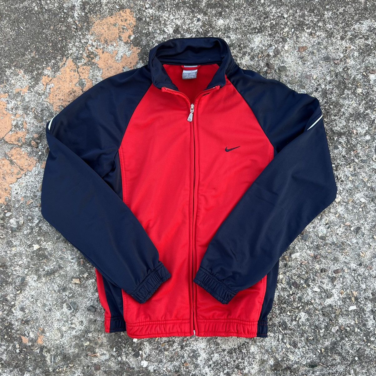 Nike × Vintage 00s Nike Vintage Nylon Mini Swoosh Oversize Jacket Drill Size US S / EU 44-46 / 1 - 1 Thumbnail