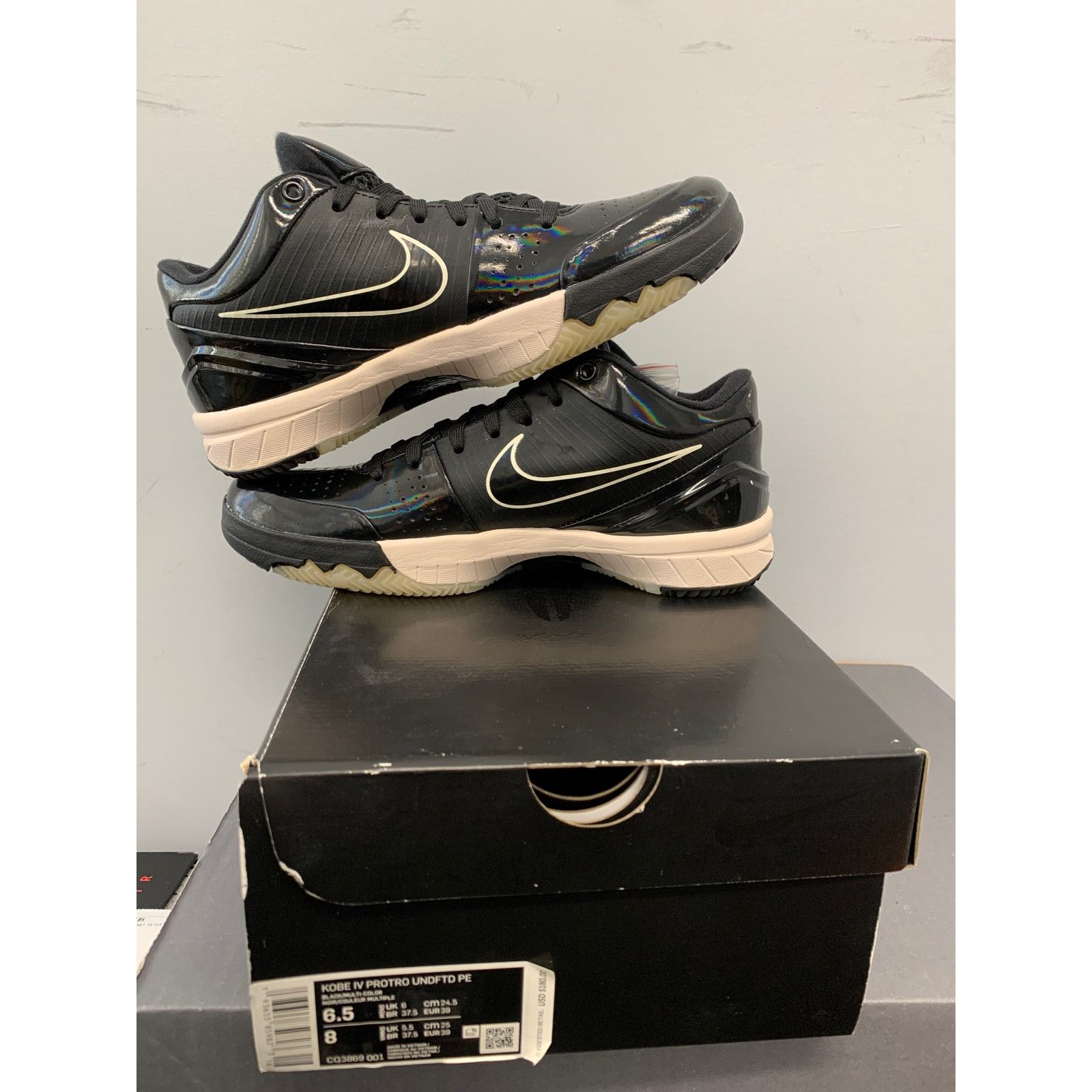 Nike Nike Kobe 4 Protro Undefeated Black Mamba Size 6.5 BRAND NEW Size US 6.5 / EU 39-40 - 5 Thumbnail