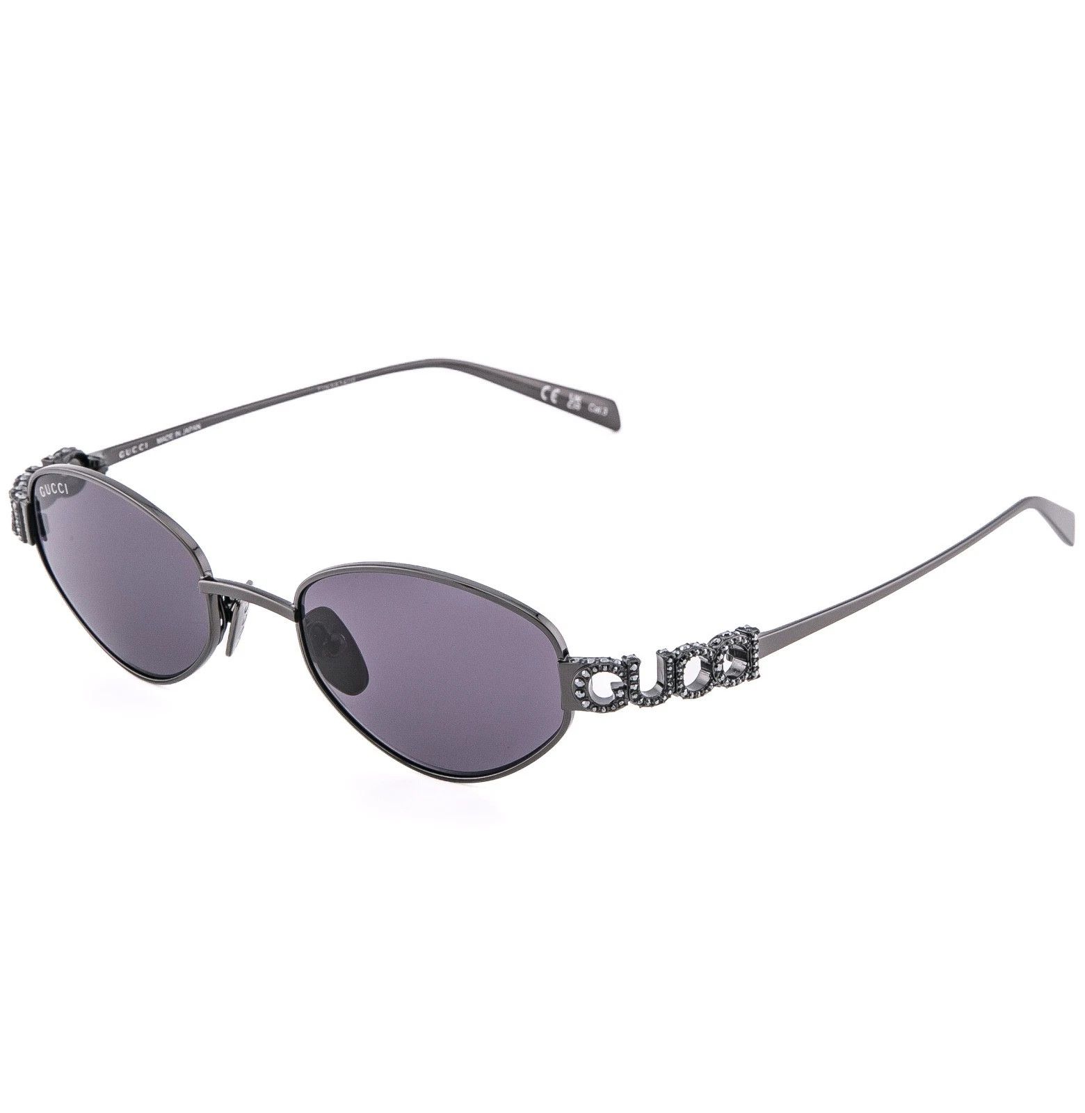 Gucci GUCCI 1935 Gg1935S Ruthenium Violet Crystal Logo Unisex 002 Size ONE SIZE - 4 Thumbnail