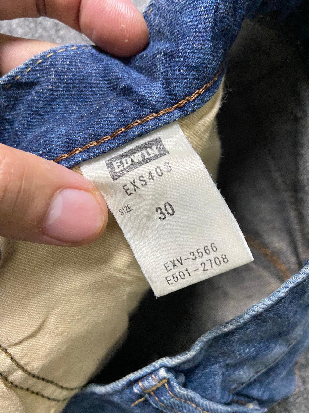 Edwin × Japanese Brand × Vintage EDWIN 403 Exclusive Vintage Distressed Denim Jeans (133) Size US 32 / EU 48 - 5 Thumbnail