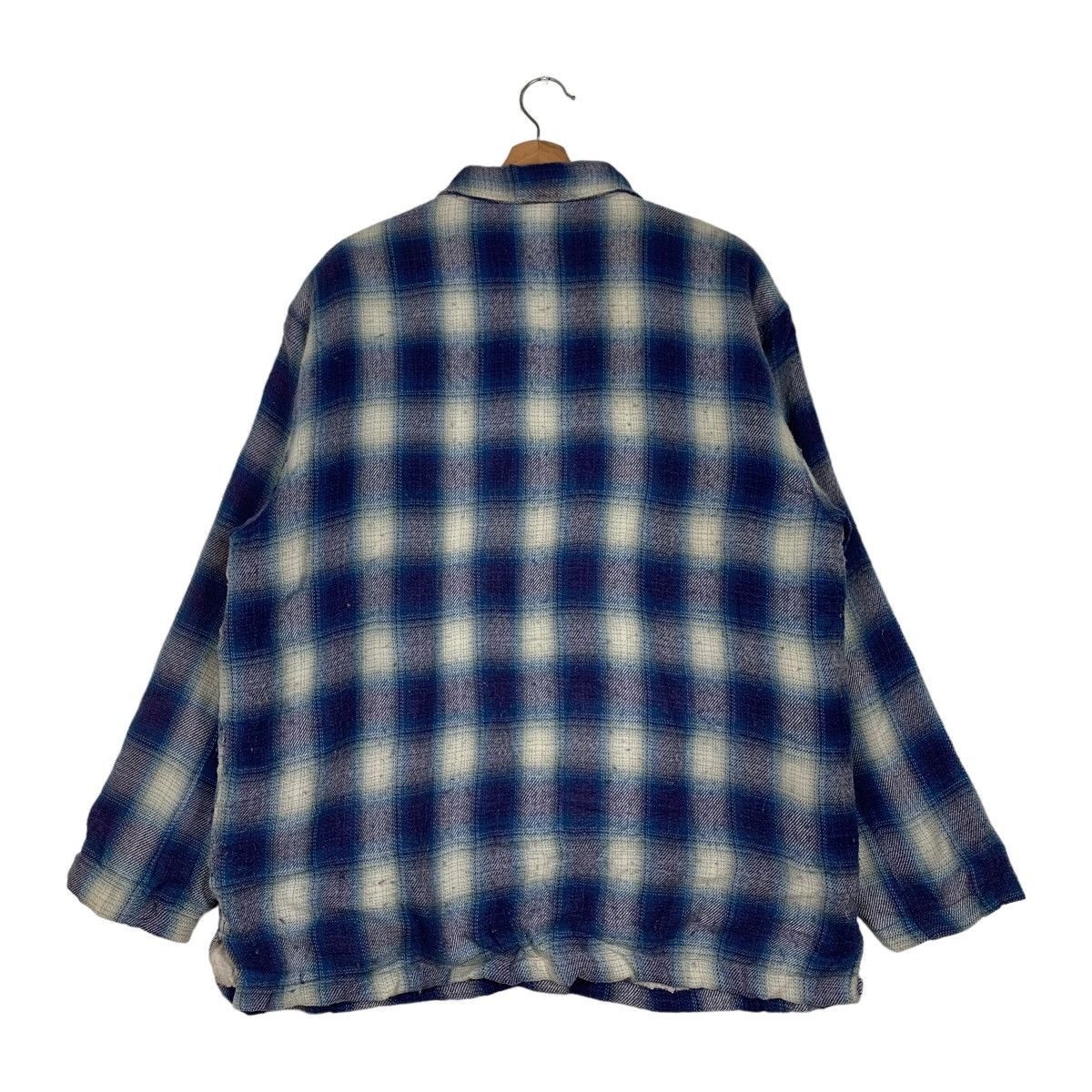 Flannel Mc. BRIDGE Shadow Plaid Sherpa Flannel #0219-C10 Size US M / EU 48-50 / 2 - 18 Thumbnail