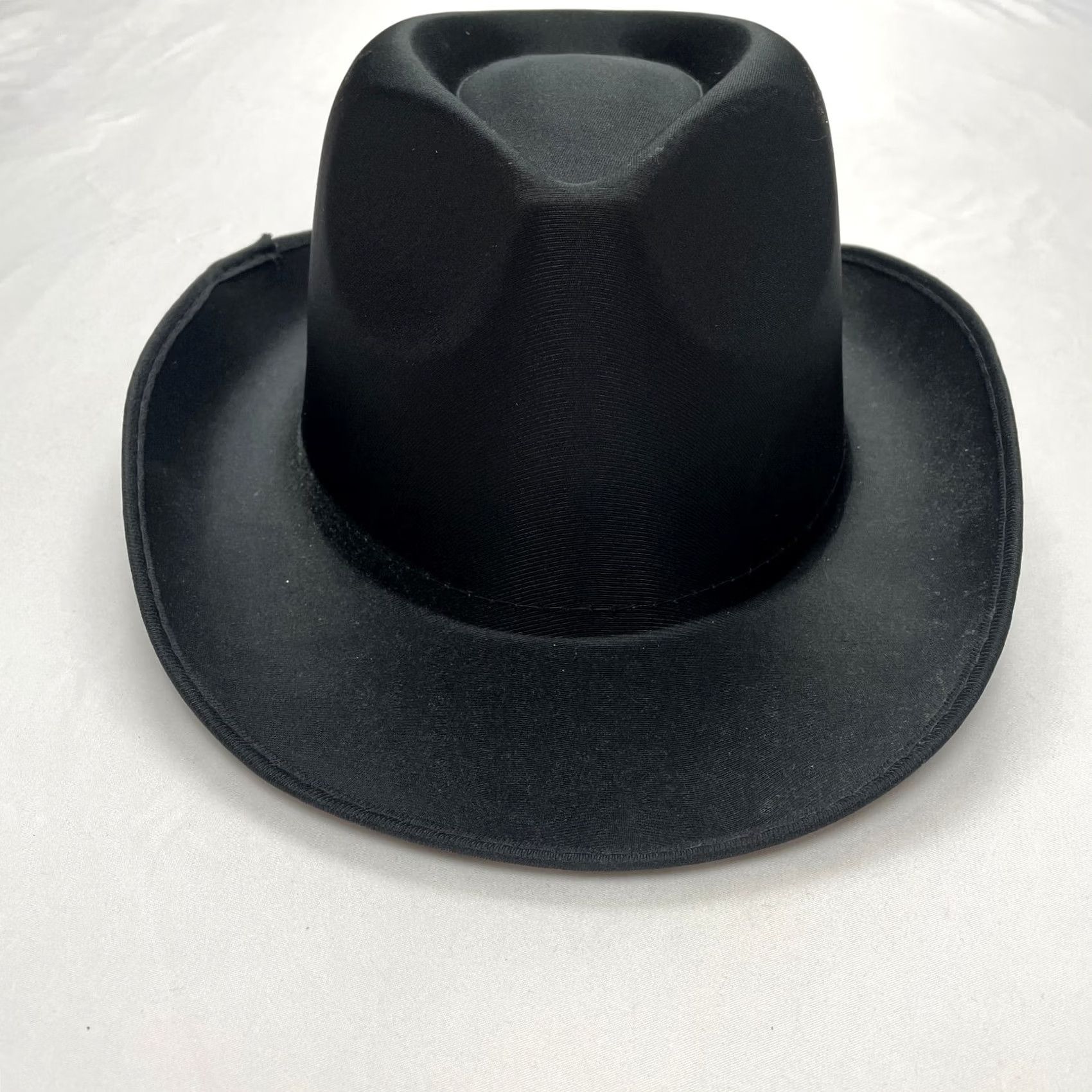 Vintage Squirrel Products Gangster Costume Hat Black Polyester Bowler/Derby Adult Unisex 14 and Up Size ONE SIZE - 2 Thumbnail