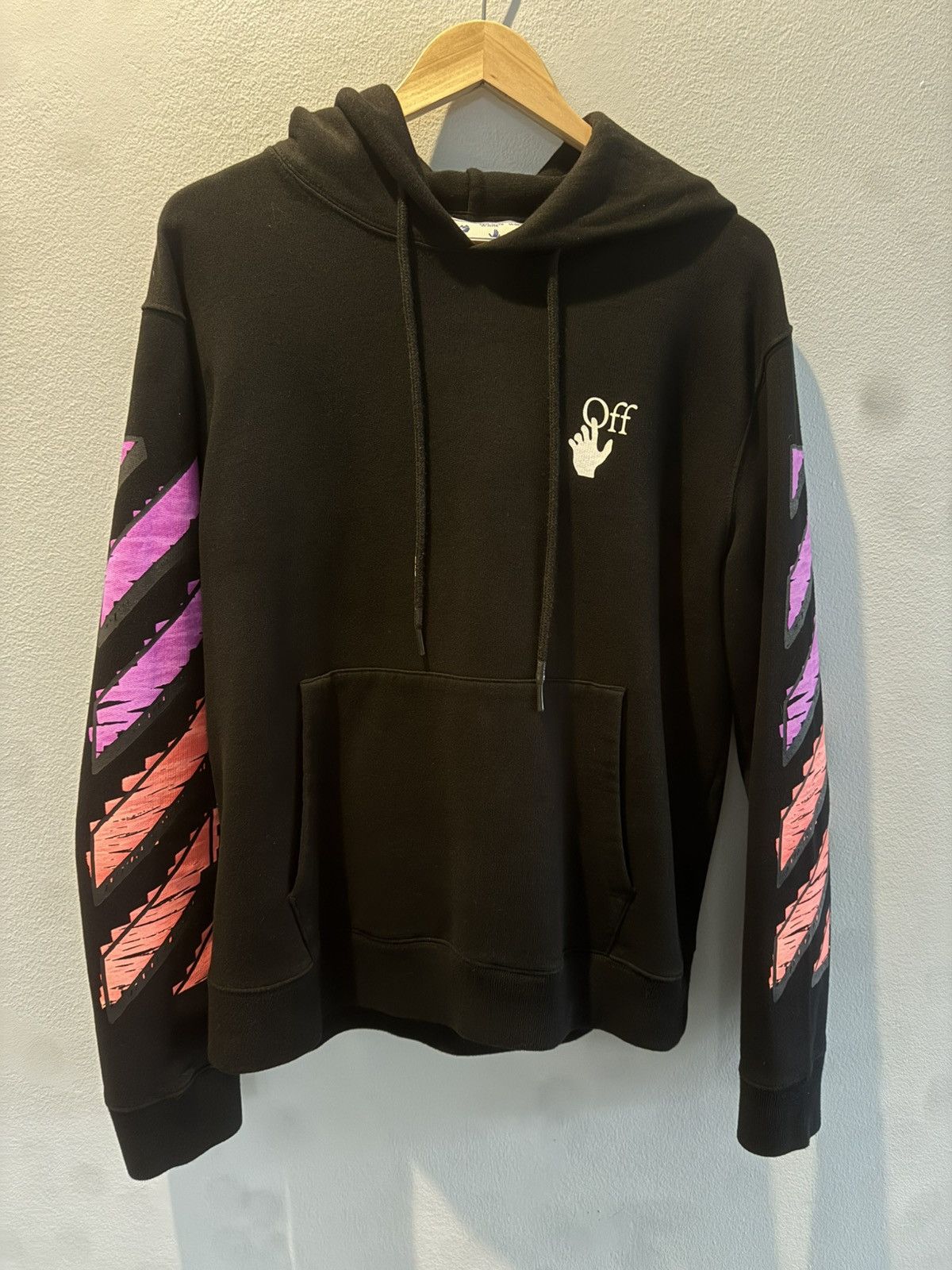 トップス OFF-WHITE Marker Hoodie Black/Fuchsia XS OFF-WHITE Marker Hoodie Black/Fuchsia Men's - SS21 - US