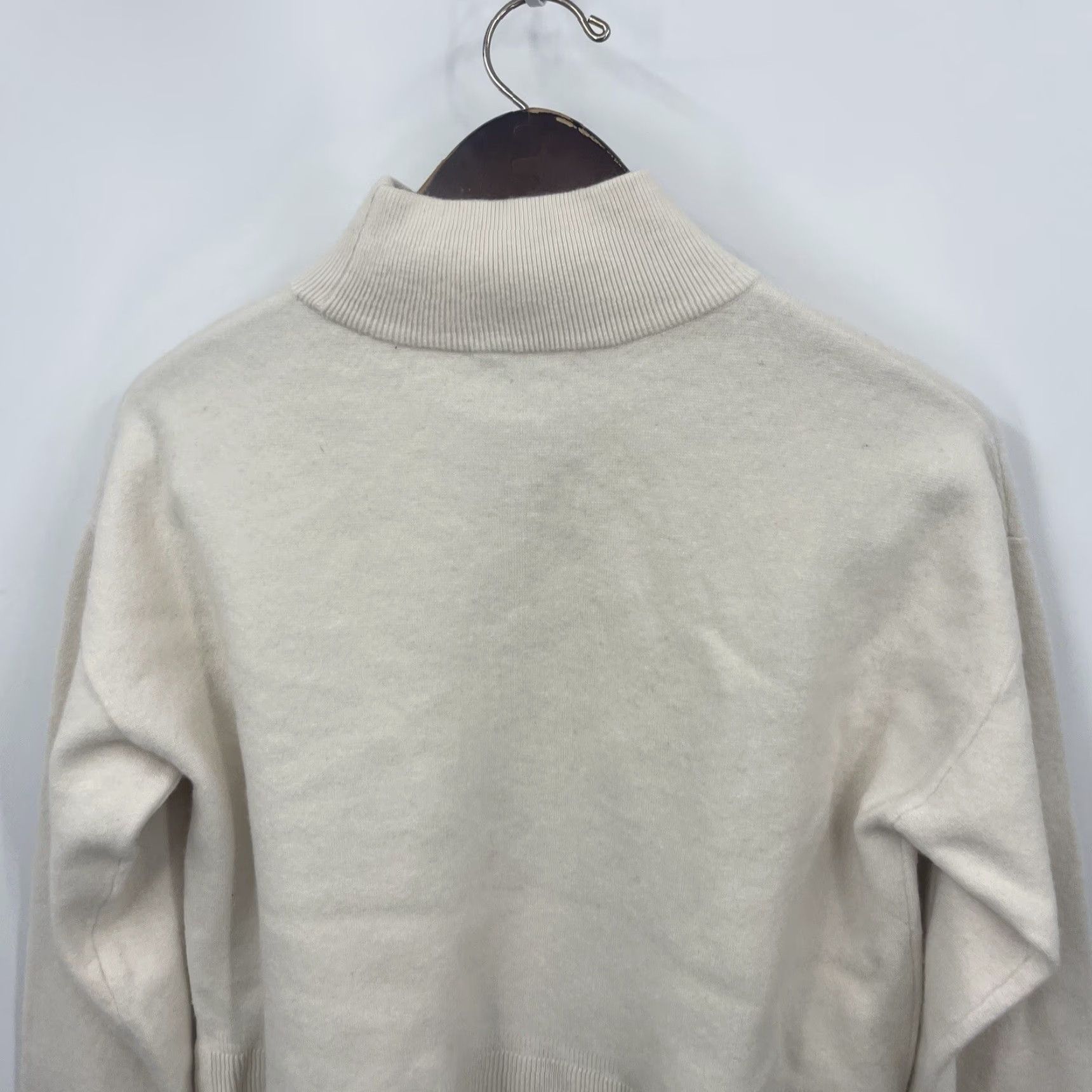 & Other Stories & Other Stories Paris Atelier Sweater Womens M Mock Neck Ivory Regular Knit Sweater 90s Paris Theme Womens Size M / US 6-8 / IT 42-44 - 5 Thumbnail