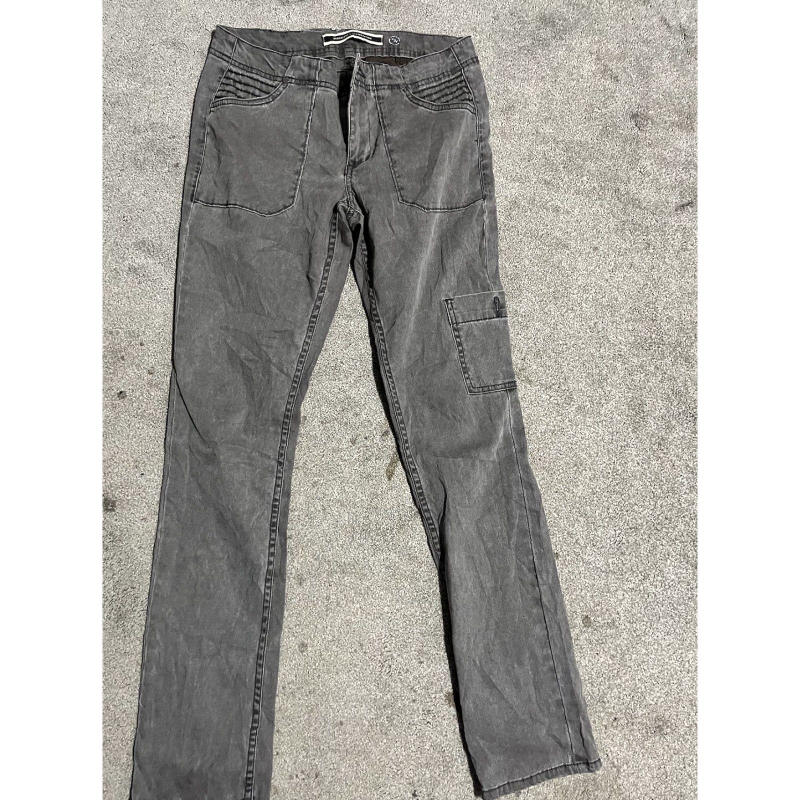 Vintage Daughters Of The Liberation Women’s Gray Cargo Pants Size 26x31 Actual Size 26" / US 2 / IT 38 - 2 Thumbnail