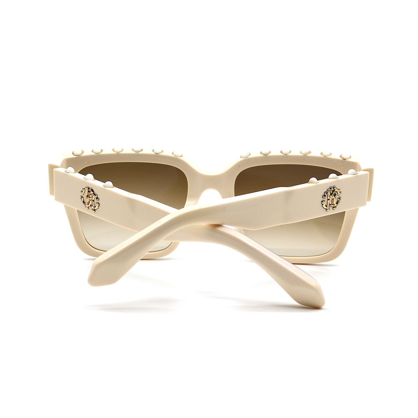 Roberto Cavalli ROBERTO CAVALLI SRC040S IVORY BROWN AUTHENTIC SUNGLASSES Size ONE SIZE - 10 Thumbnail