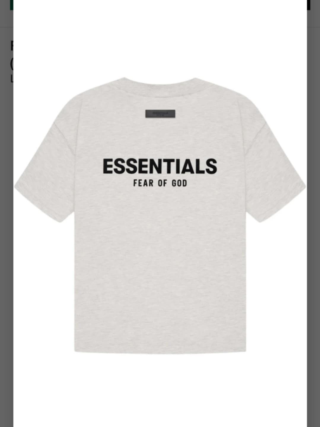 Fear of God Sz L Fear of god essentials light oatmeal tshirt SS22 Size US L / EU 52-54 / 3 - 2 Thumbnail