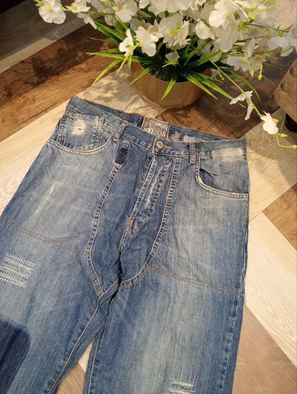 Stussy STUSSY WORKGEAR DISTRESSED JEANS - SIZE 32 Size US 32 / EU 48 - 4 Thumbnail