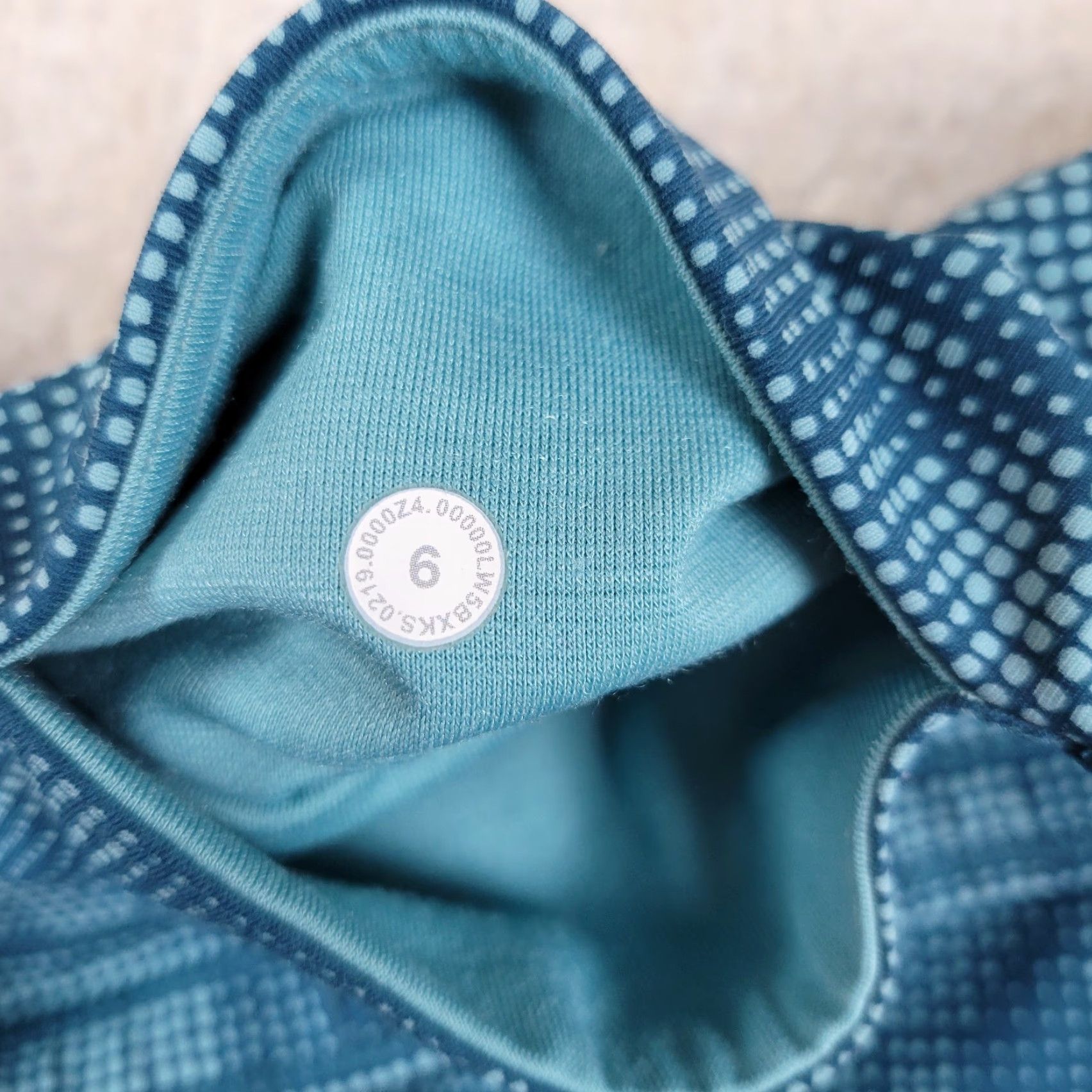 Lululemon Fast and Free High-Rise Tight 25 Womens Size 6 Blue Nulux Geometric