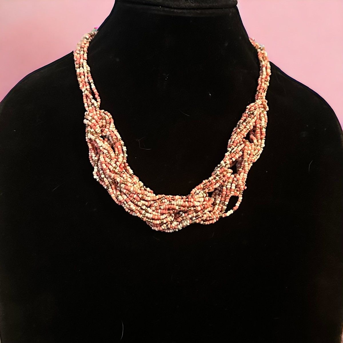 Other Chunky multi strand seed bead collar necklace Size ONE SIZE - 1 Thumbnail