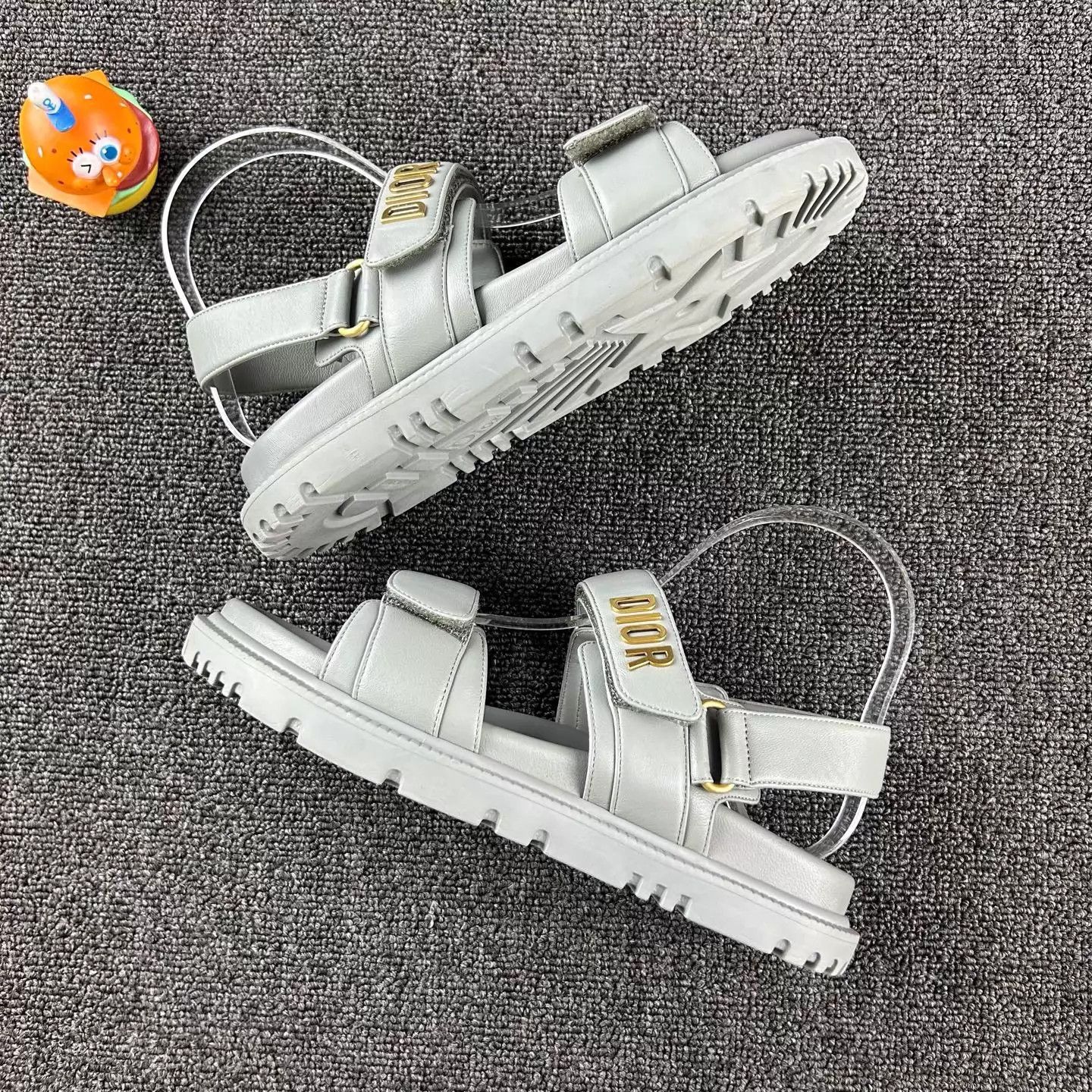 Dior Dior Logo Velcro Sandals Gray FR 36 Size US 5.5 / IT 35.5 - 3 Thumbnail