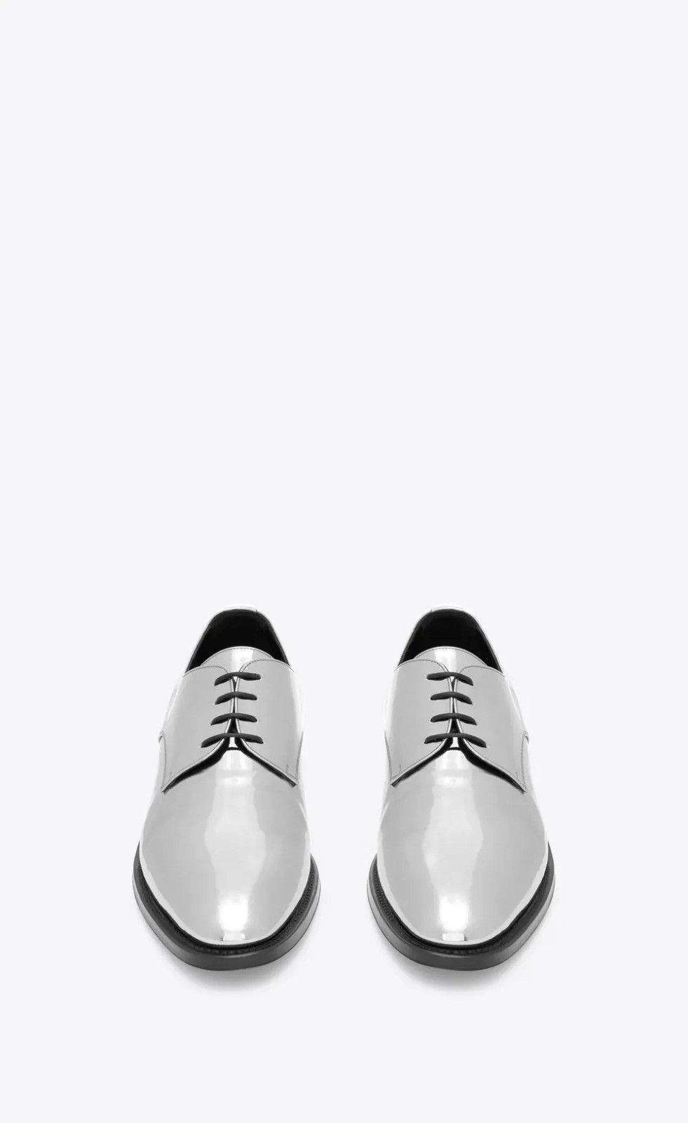 Saint Laurent Paris o1s1wg110426 754753 Adrien Derbies Shoes In Laminated Size US 9 / EU 42 - 3 Thumbnail