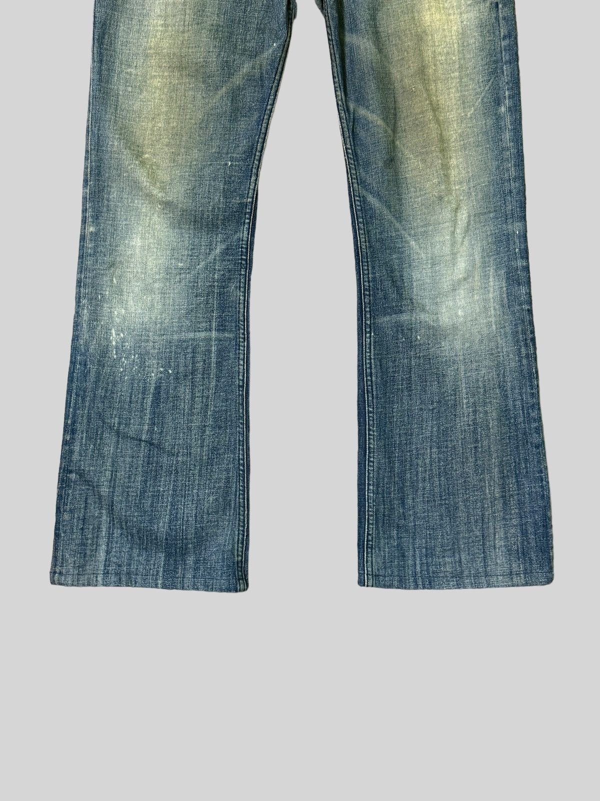 Japanese Brand × Vintage Flared Diesel Industry Thrashed Distressed Denim Size US 31 - 6 Thumbnail