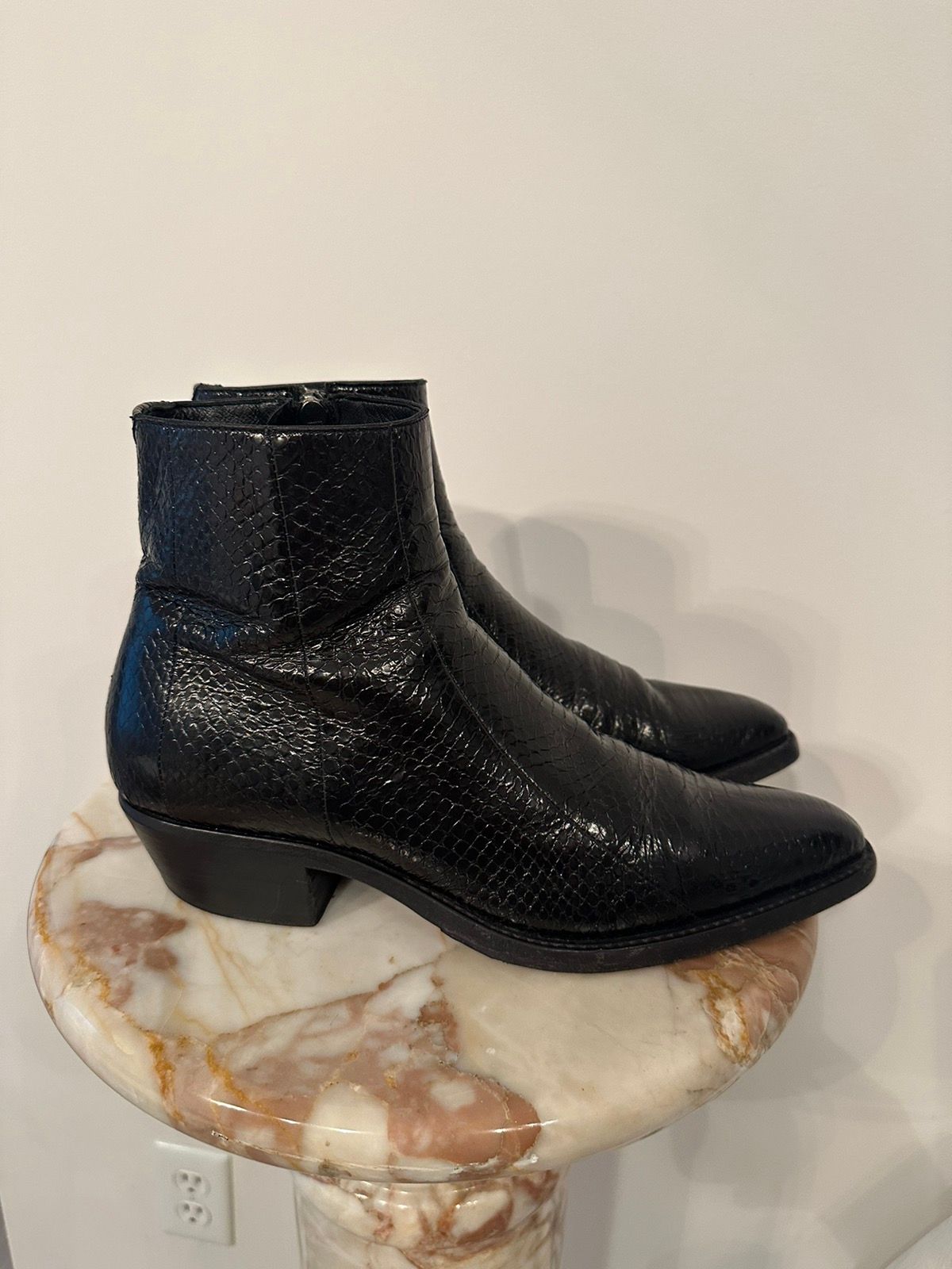 Ysl Rive Gauche By Hedi Slimane YSL Snake Skin Boots Size US 10 / EU 43 - 1 Preview