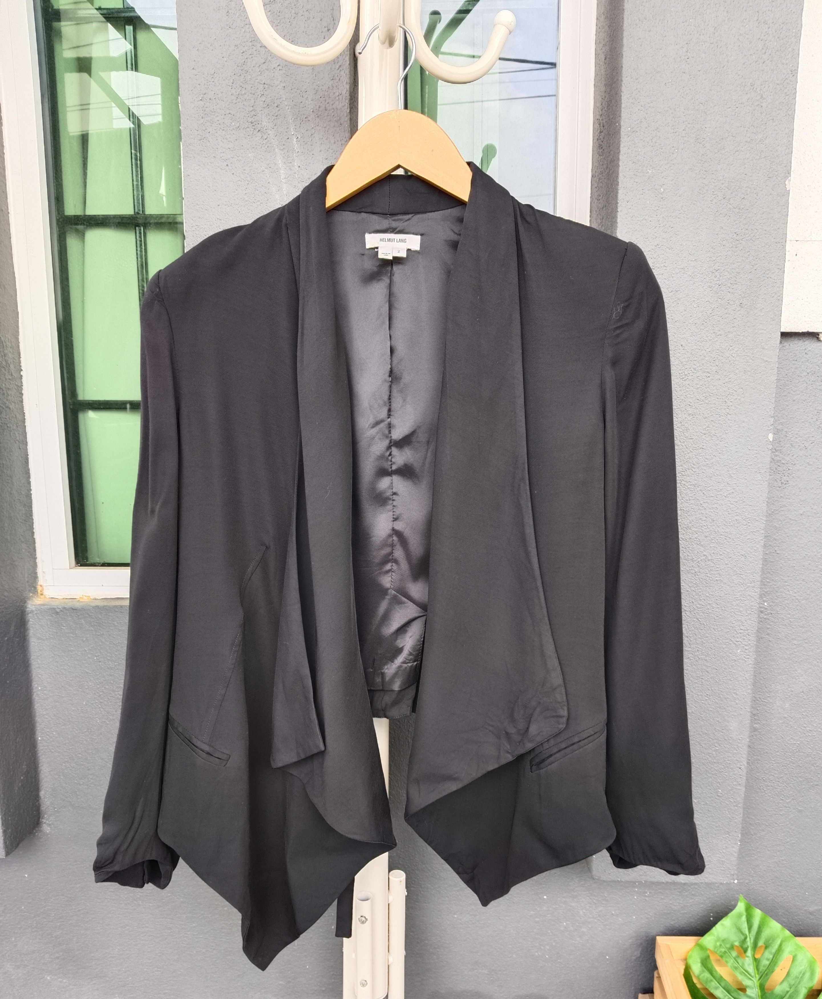 SHEER DRAPED BLAZER BY HELMUT LANG