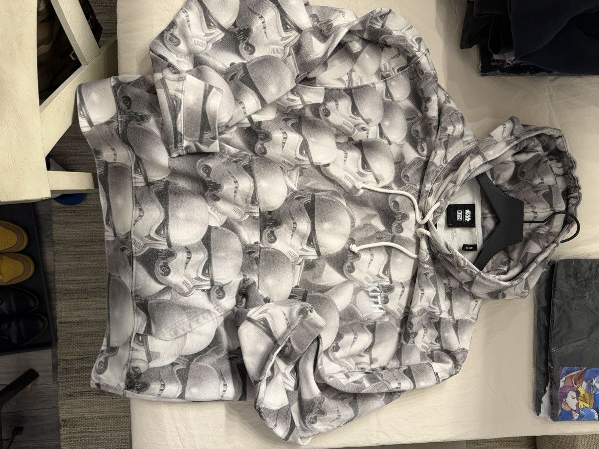 Kith Star wars Storm Trooper Hoodie size large Brand New