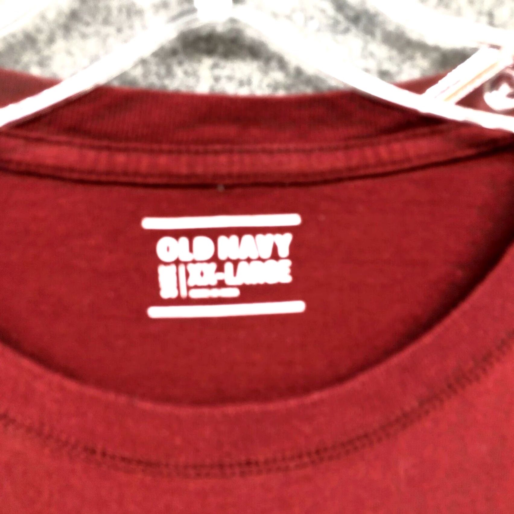 Old Navy Old Navy T-Shirt Mens XXL Crew Neck Long Sleeve Cotton Red Classi c Knit 2XL Casual Shirt Size US XXL / EU 58 / 5 - 5 Thumbnail