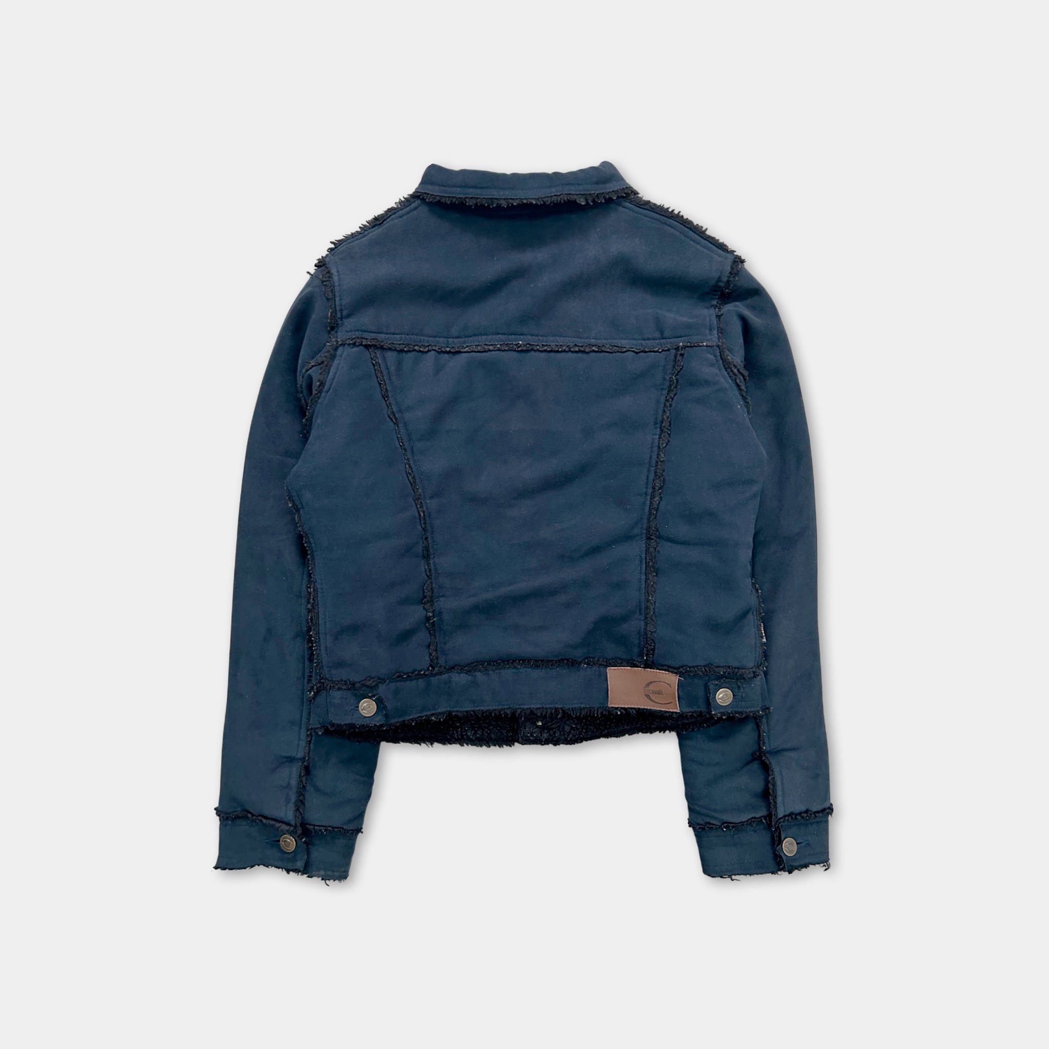 Just Cavalli Just Cavalli Navy Suede Shearling Jacket Size US L / EU 52-54 / 3 - 5 Thumbnail