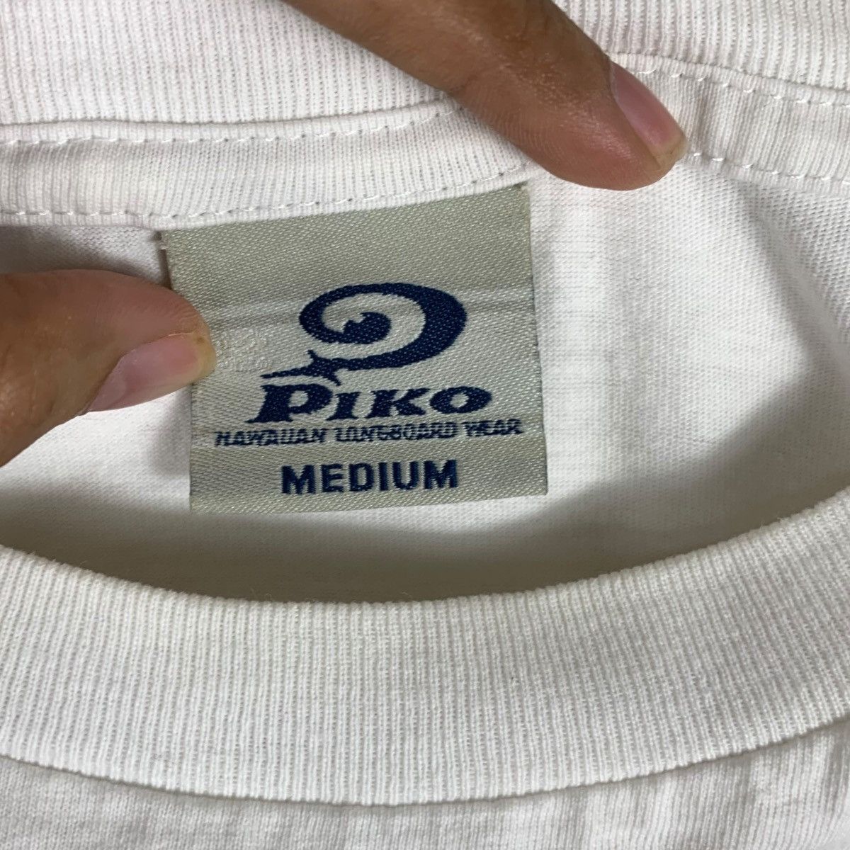 Vintage Vintage PIKO HAWAIIAN LONGBOARD Wear Surf Tee Shirt Top Size US M / EU 48-50 / 2 - 7 Thumbnail