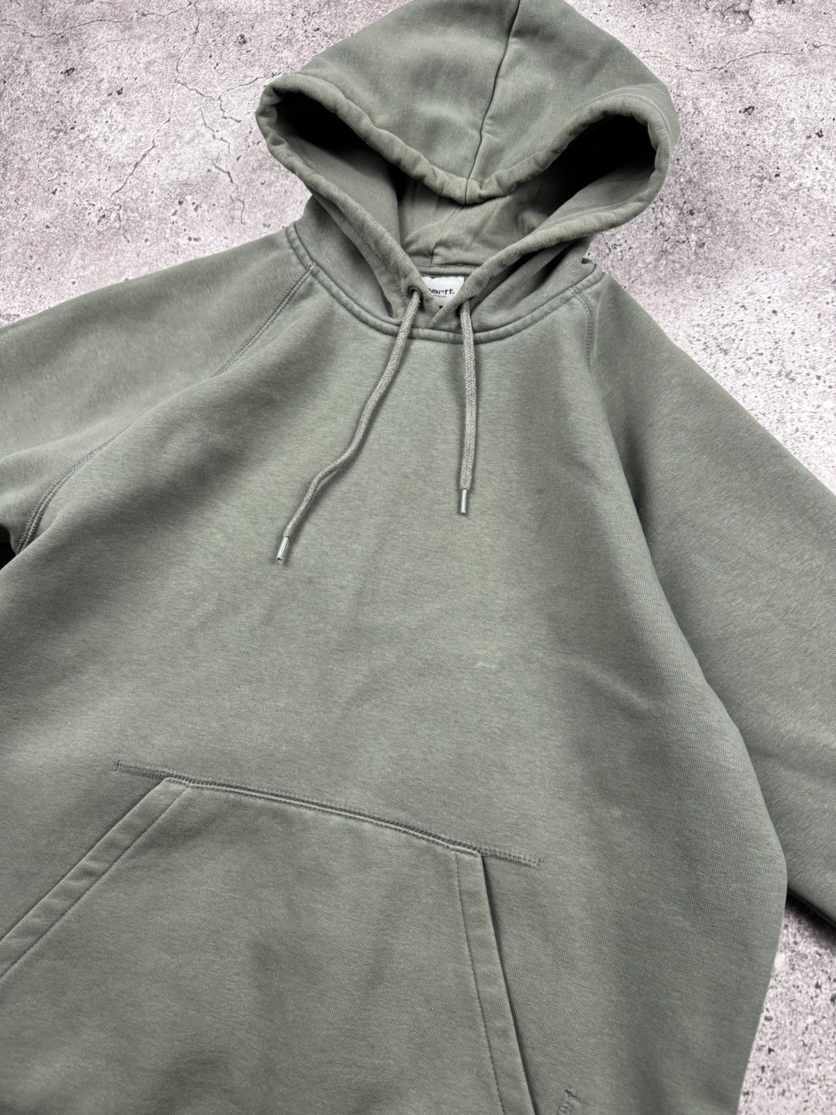 Carhartt × Japanese Brand × Vintage Crazy Vintage Carhartt Hoodie Faded Baggy Grunge Skater Size US S / EU 44-46 / 1 - 4 Thumbnail