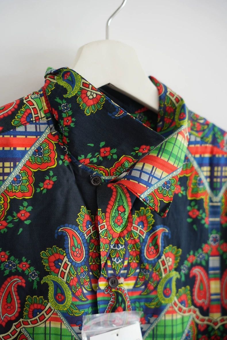 Yohji Yamamoto Yohji Yamamoto Yohji Yamamoto Silk Shirt with Floral Print Size US M / EU 48-50 / 2 - 4 Thumbnail