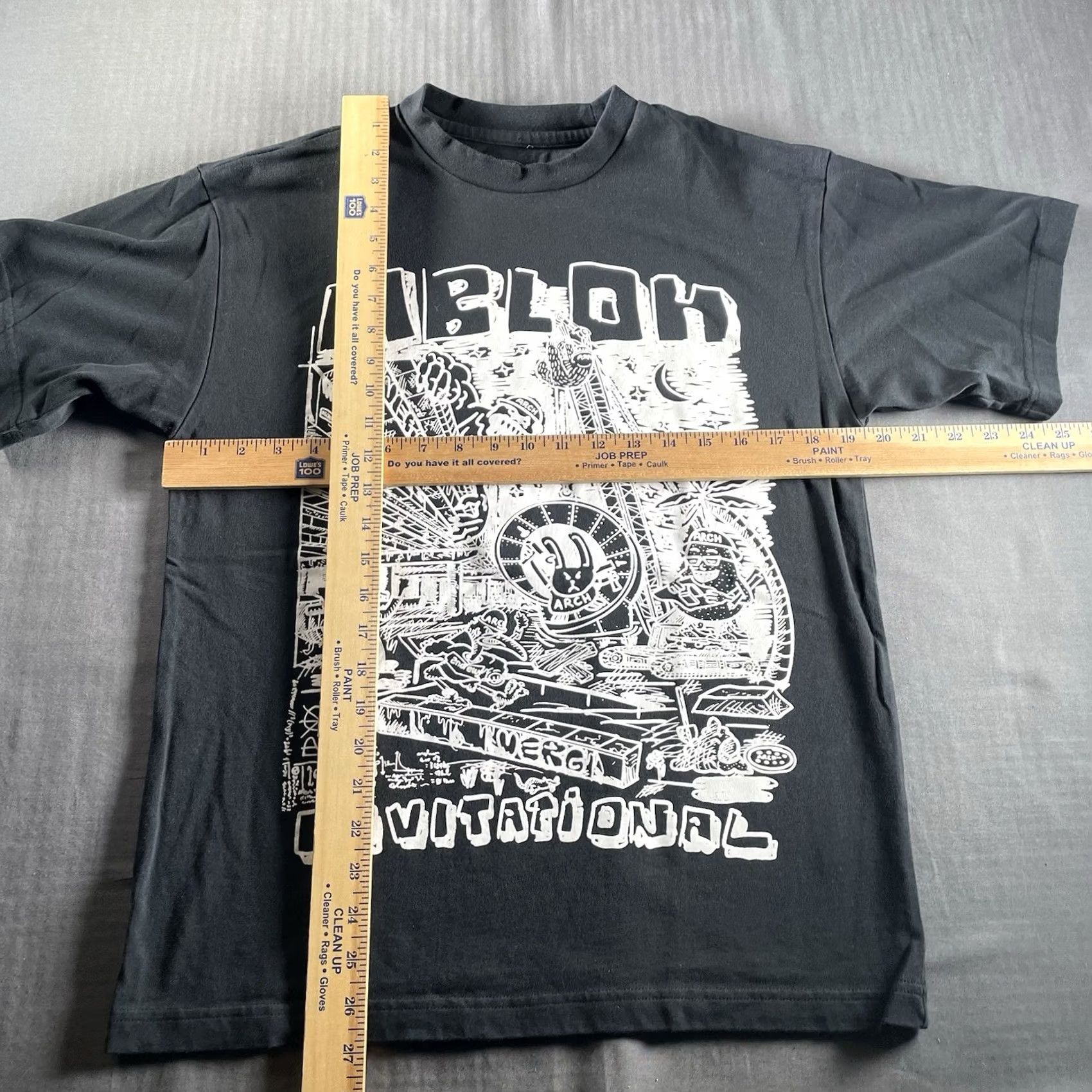 Vintage Virgil Abloh Shirt Men’s Small Abloh Invitational Arch Design Black Miami Skate T-Shirt Men S Short Sleeve Cotton Black Arch Designer Mens Size US S / EU 44-46 / 1 - 5 Thumbnail