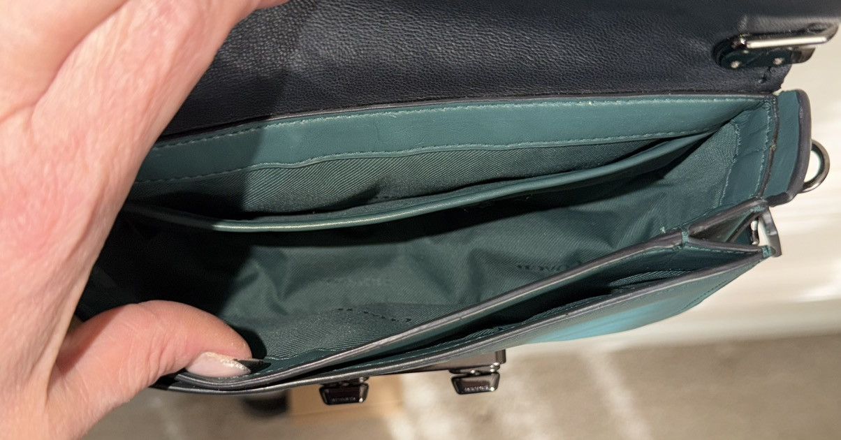 Coach Coach Swagger Teal Leather Shoulder Bag/Purse. Size ONE SIZE - 8 Thumbnail