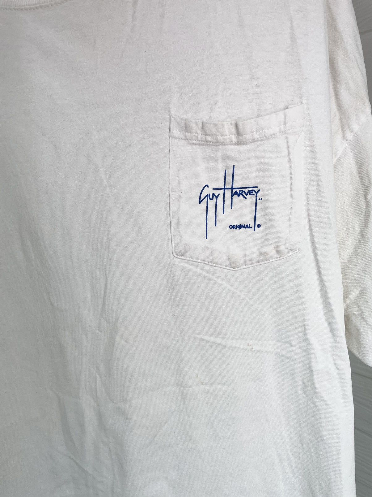 Guy Harvey × Vintage VINTAGE 2011 GUY HARVEY POCKET TEE Size US XXL / EU 58 / 5 - 9 Thumbnail