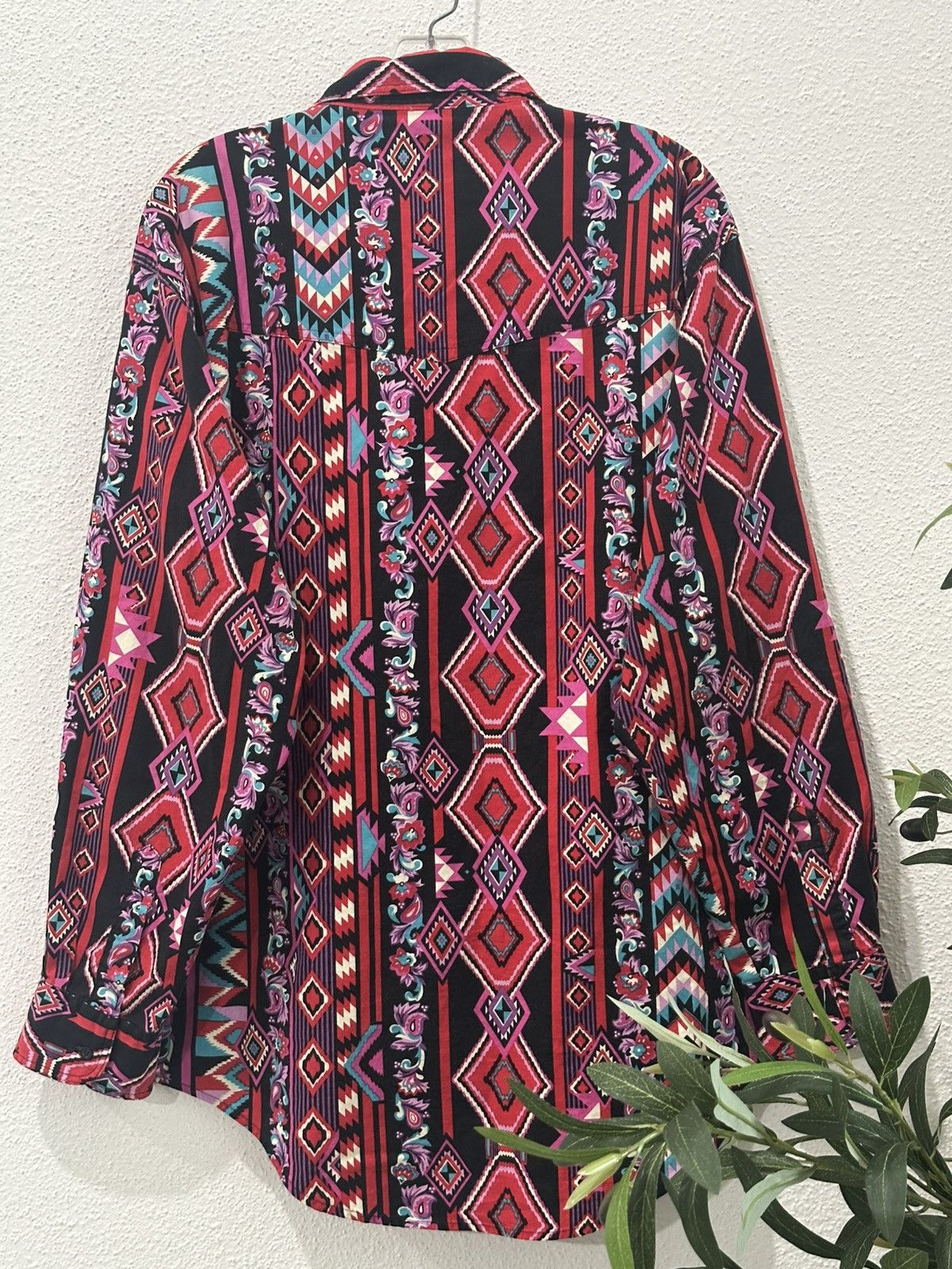 Wrangler Vintage 90s Wrangler Western Shirt Aztec Southwestern XL Size US XL / EU 56 / 4 - 6 Thumbnail