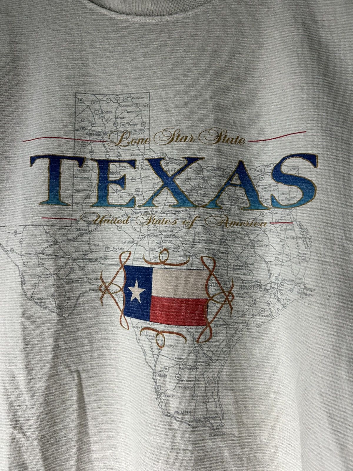Vintage Vintage 1995 Single Stitch Texas Oneita T-Shirt Size US L / EU 52-54 / 3 - 3 Thumbnail