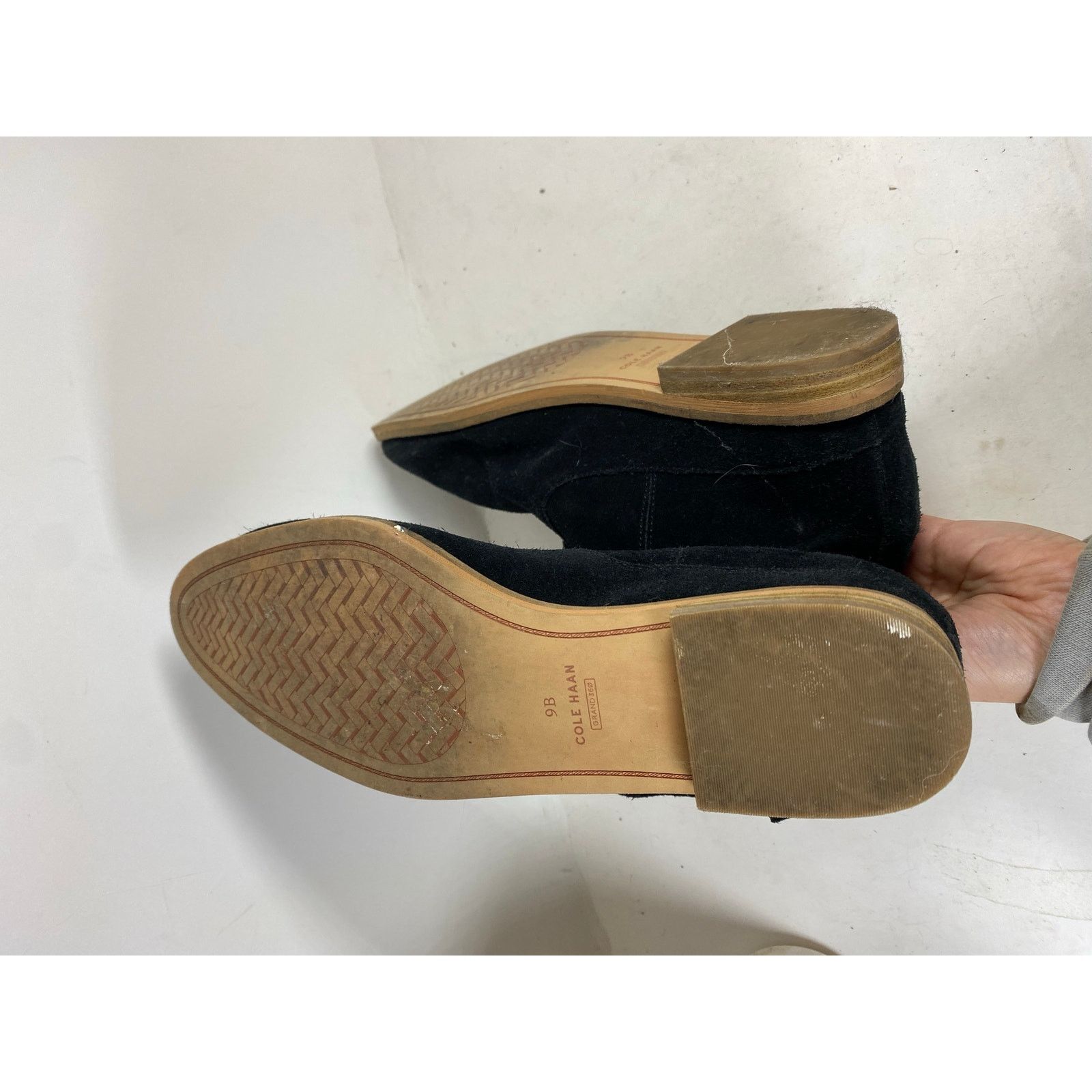 Cole Haan Cole Haan Rayna Hidden Wedge Booties Black Suede Women's 9B Size US 9 / IT 39 - 1 Thumbnail