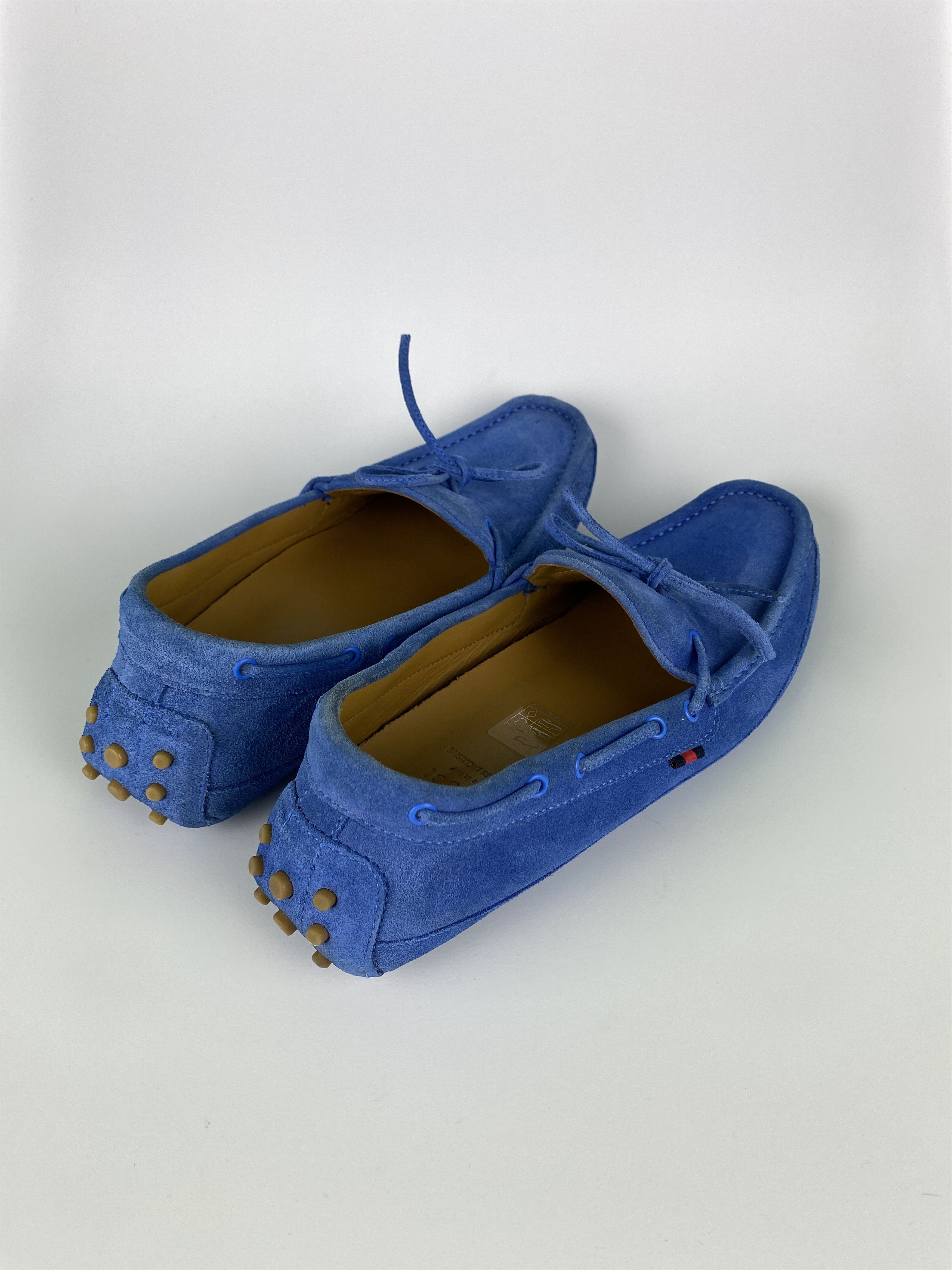 Gucci GUCCI Blue Suede Bow Kid's Loafers Made in Italy size women Size US 8 / IT 38 - 8 Thumbnail