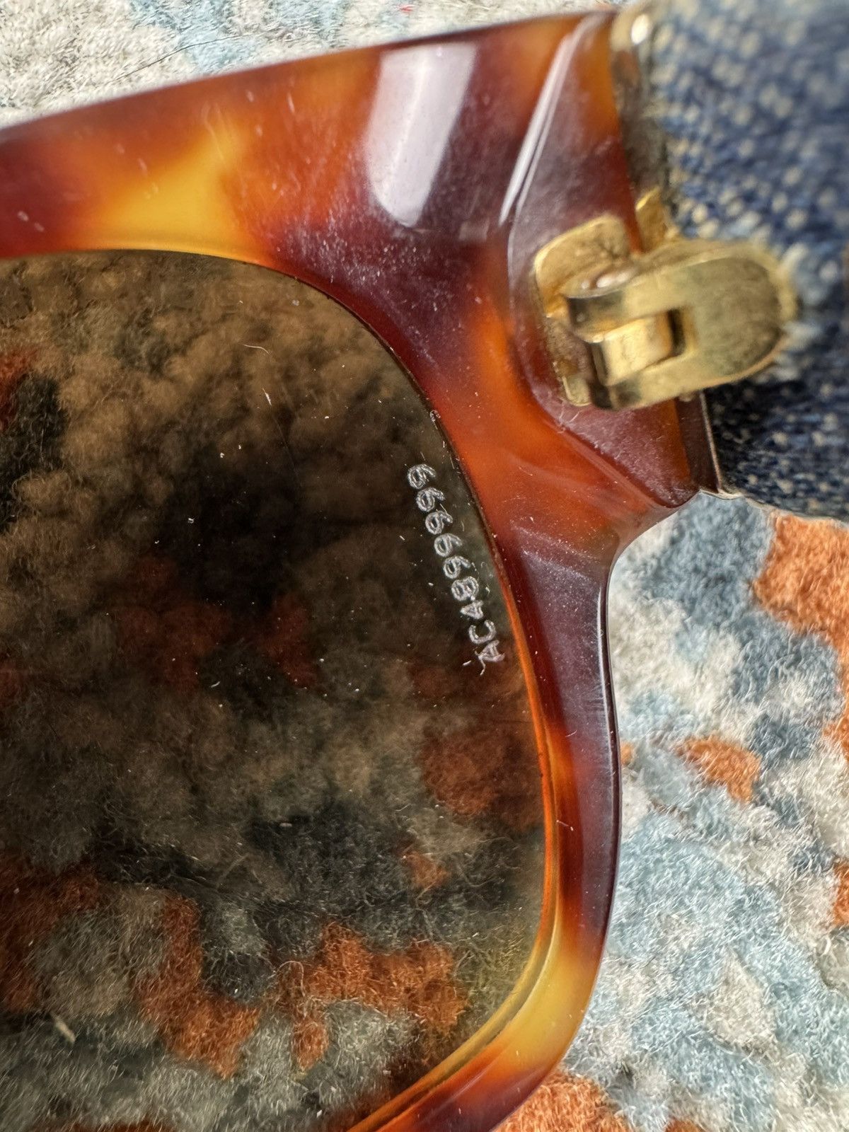 Chanel Rare Vintage 00s Chanel 5162 tortoise denim sunglasses Size ONE SIZE - 10 Thumbnail