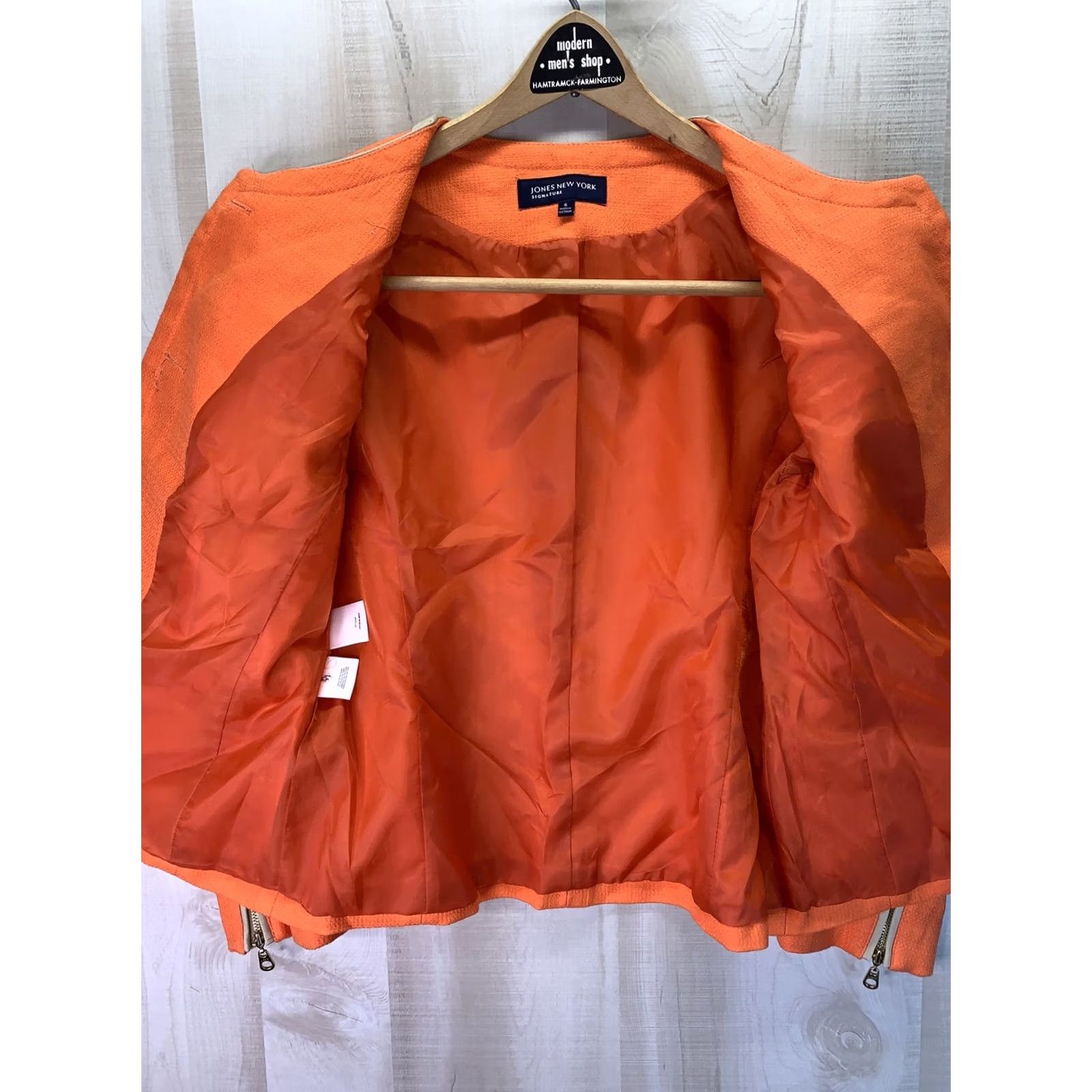 Jones New York Jones New York Blazer Women S 6 Orange Gold Button Career/Office Wear VINTAGE? (remove vintage per data) Size M / US 6-8 / IT 42-44 - 6 Thumbnail