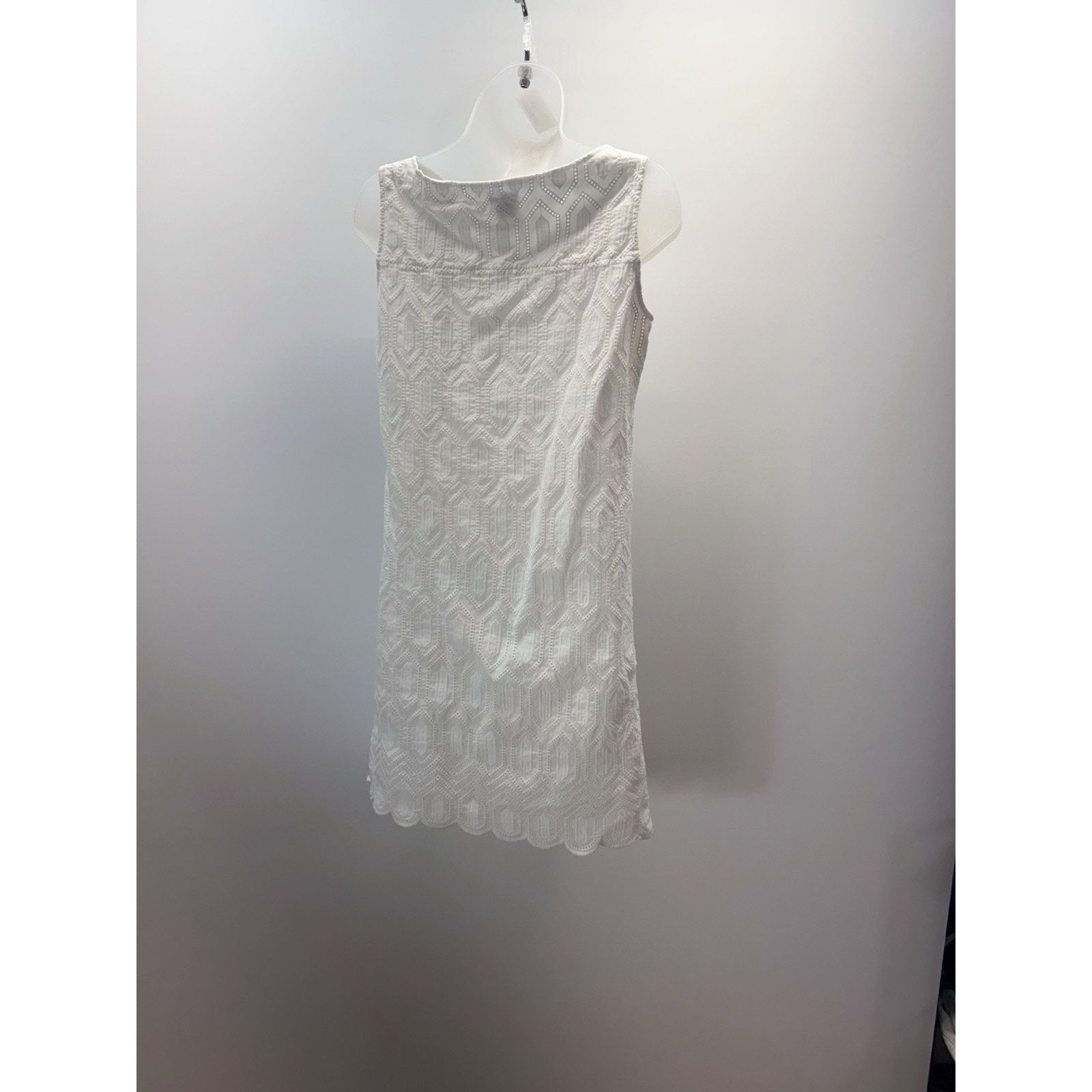 Ann Taylor Ann Taylor White Sleeveless Eyelet Cotton Dress Women’s Sz 4 Size S / US 4 / IT 40 - 2 Thumbnail