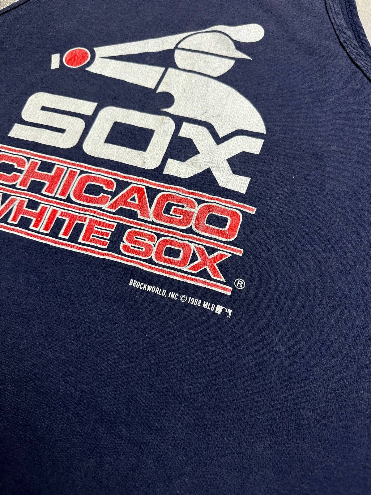MLB 1988 MLB Red Sox Chicago Tank Top Sleeveless XL Size US XL / EU 56 / 4 - 3 Thumbnail