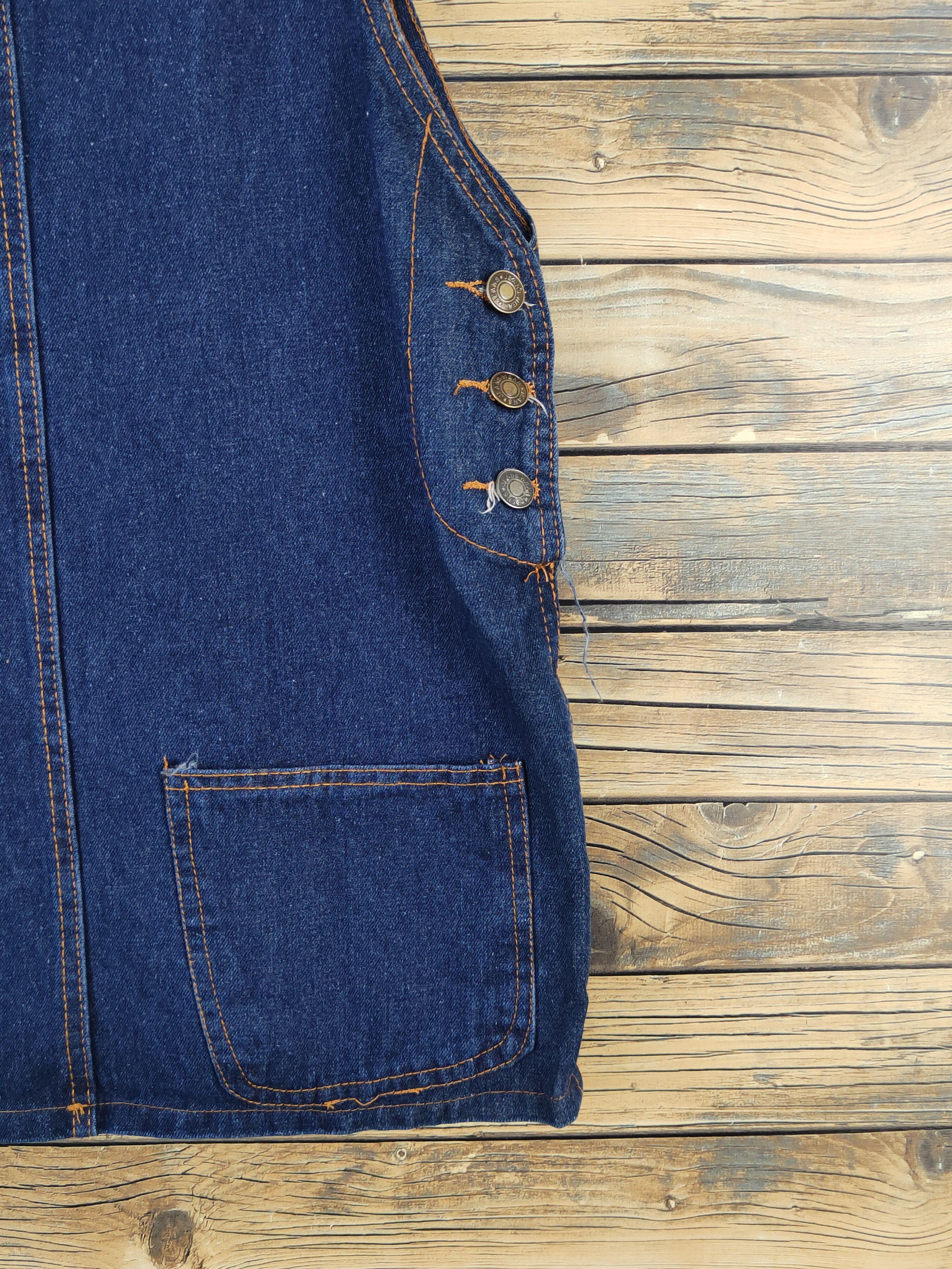 Other Japanese Brand Dark Blue Denim Skirt Jumpsuits Size 34" / US 12 / IT 48 - 7 Thumbnail
