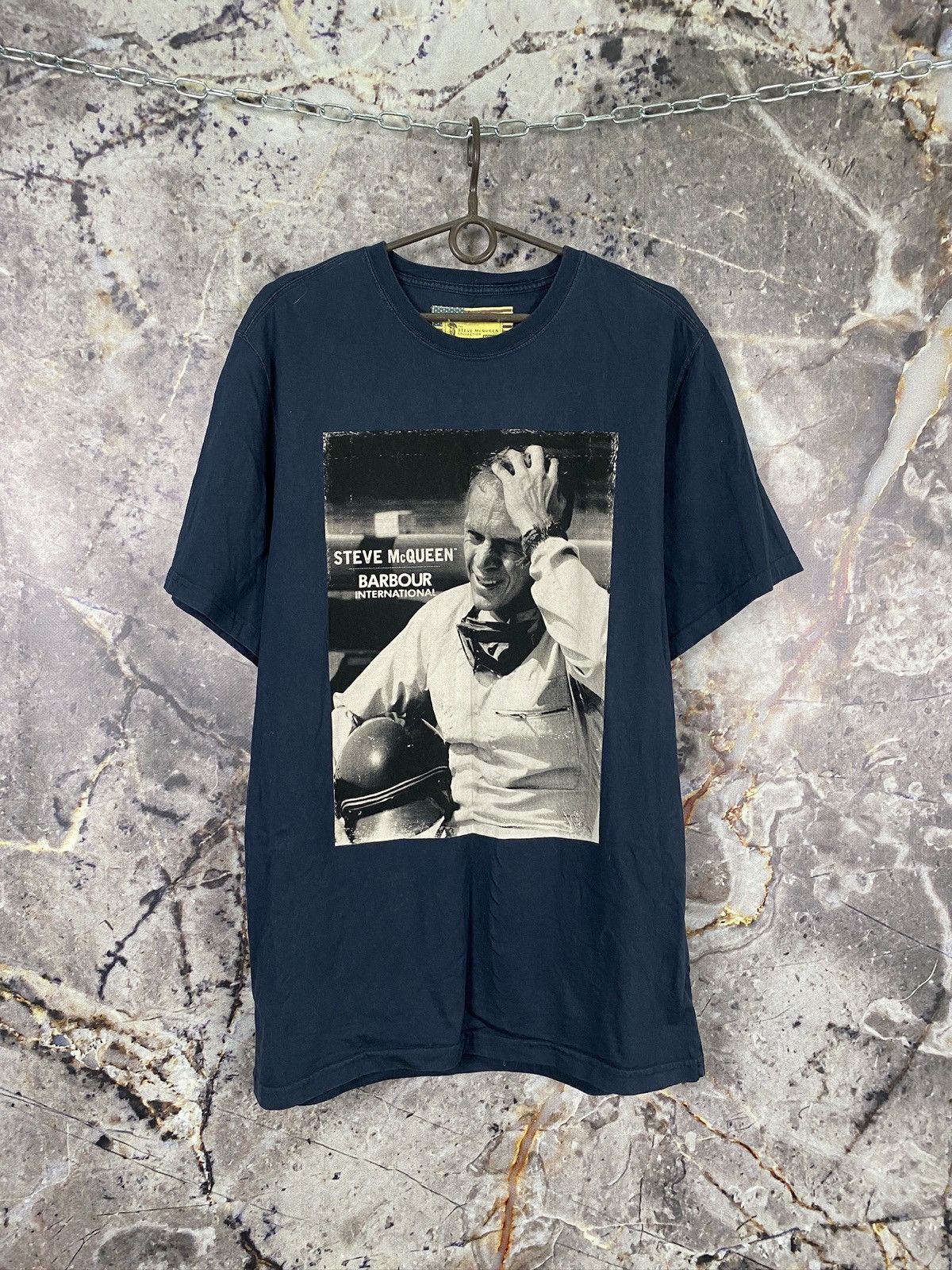 Barbour × Vintage Men’s Barbour Steve McQueen T-Shirt Luxury Size XL Size US XL / EU 56 / 4 - 1 Thumbnail