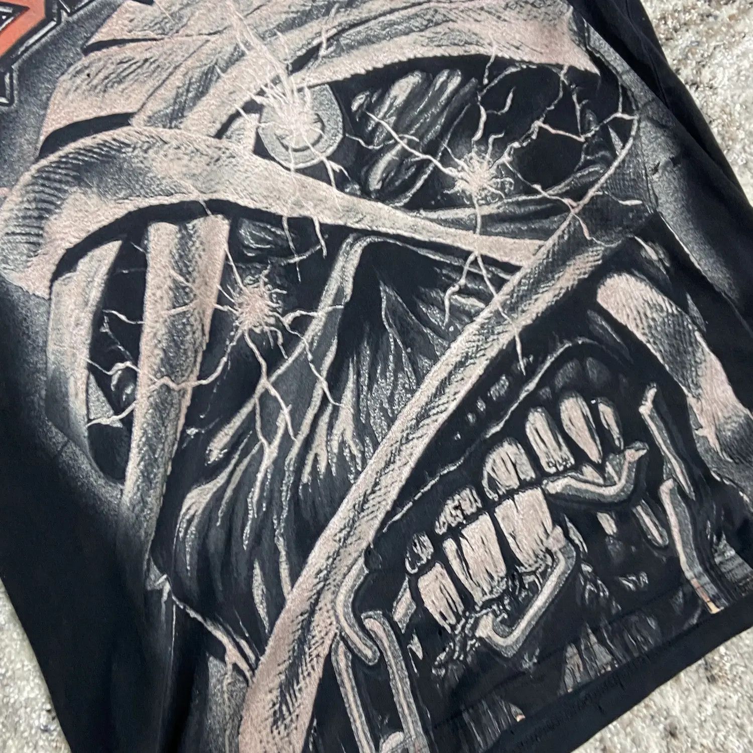 Iron Maiden Y2K IRON MAIDEN DISTRESSED RARE OVERPRINTED BOXY TEE - № 238 Size US S / EU 44-46 / 1 - 5 Thumbnail