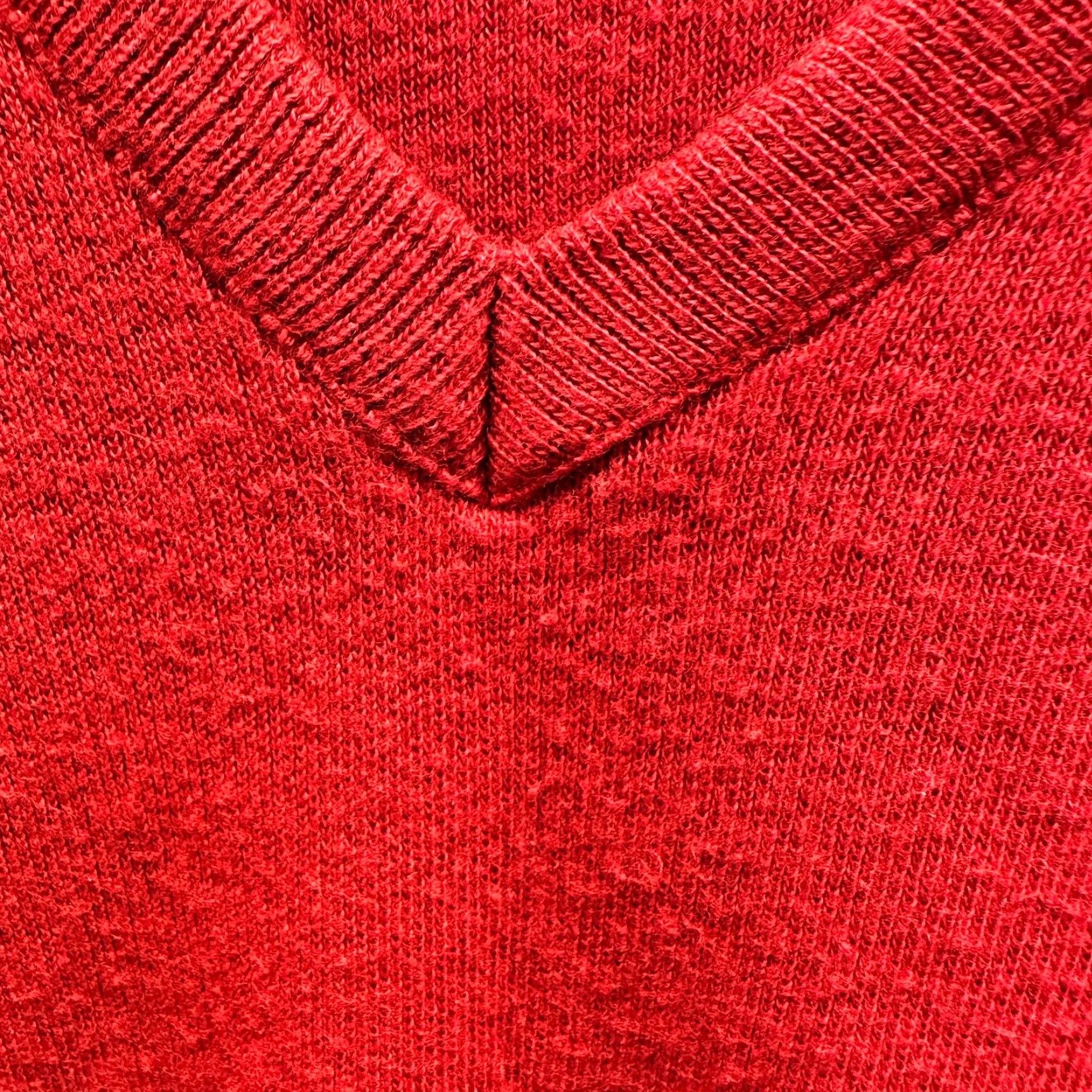 Jantzen VINTAGE Jantzen Sweater Mens XL Red Knit Acrylic V-Neck 80s Pullover Long Sleeve Size US XL / EU 56 / 4 - 4 Thumbnail