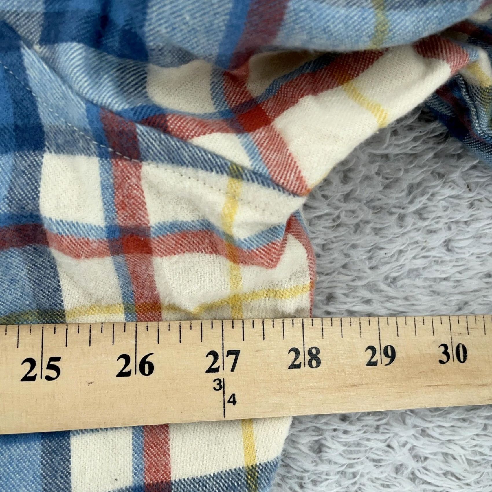 Vintage L.L. Bean Hooded Flannel Jacket Womens 3X Plaid Relaxed Fit Full Zip Hoodie Size XXL / US 16-18 / IT 52-54 - 5 Thumbnail