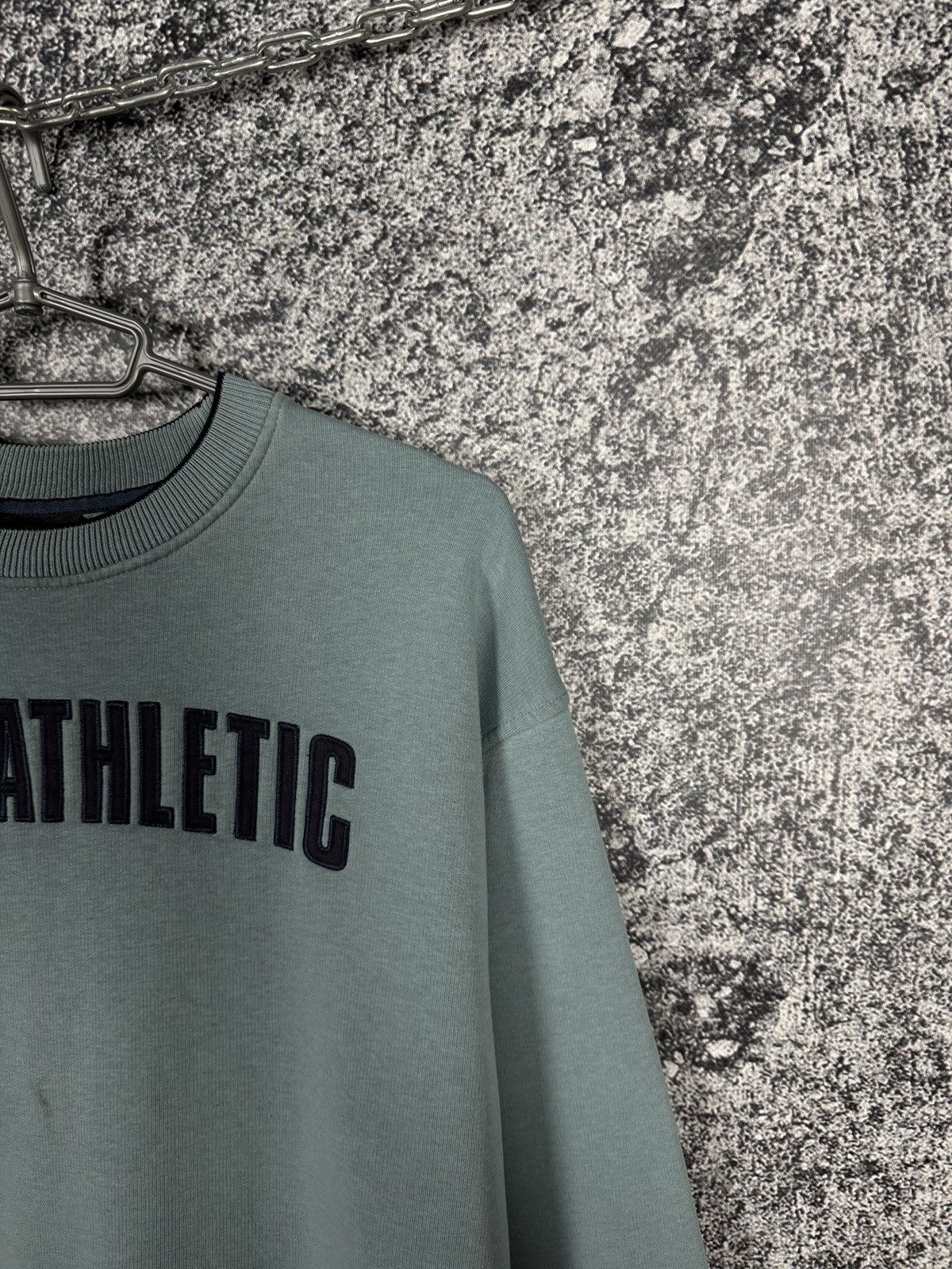 Nike × Vintage Nike Athletic Vintage 90s Sweatshirt Pullover Big Logo Sz L Size US L / EU 52-54 / 3 - 2 Thumbnail