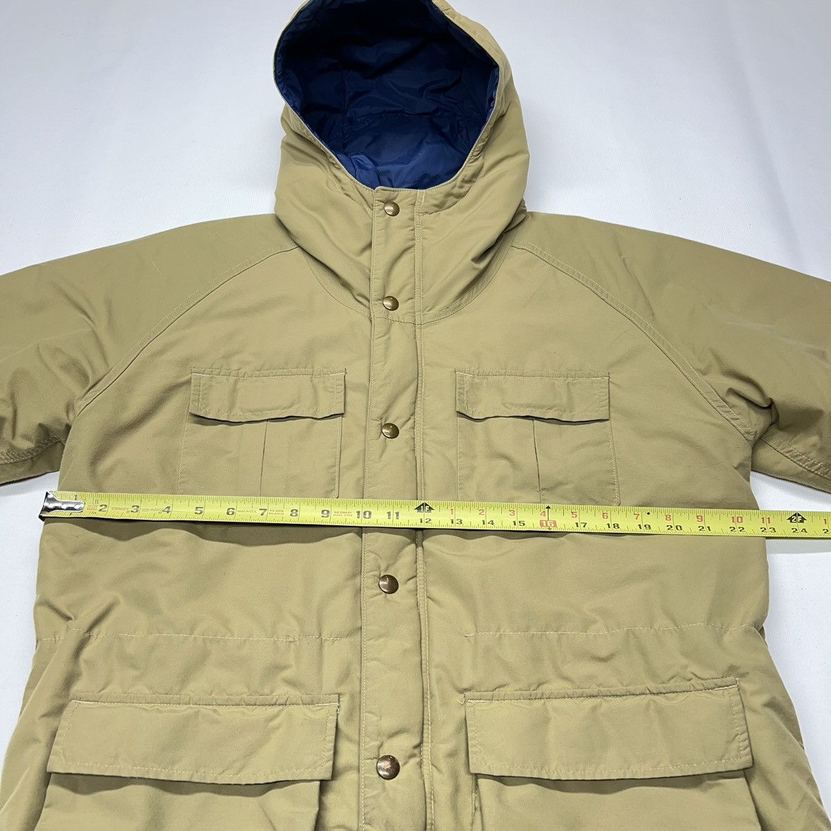 Vintage × Woolrich Woolen Mills Woolrich Jacket Beige Puffer Coat Cargo Full Zip Parka 90s Size US M / EU 48-50 / 2 - 24 Thumbnail