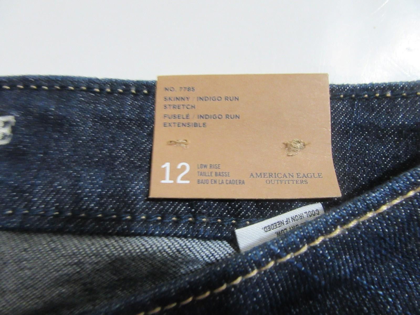 American Eagle Outfitters American Eagle Womens Skinny Denim Blue Jeans Size 12 NWT Size 34" / US 12 / IT 48 - 4 Thumbnail