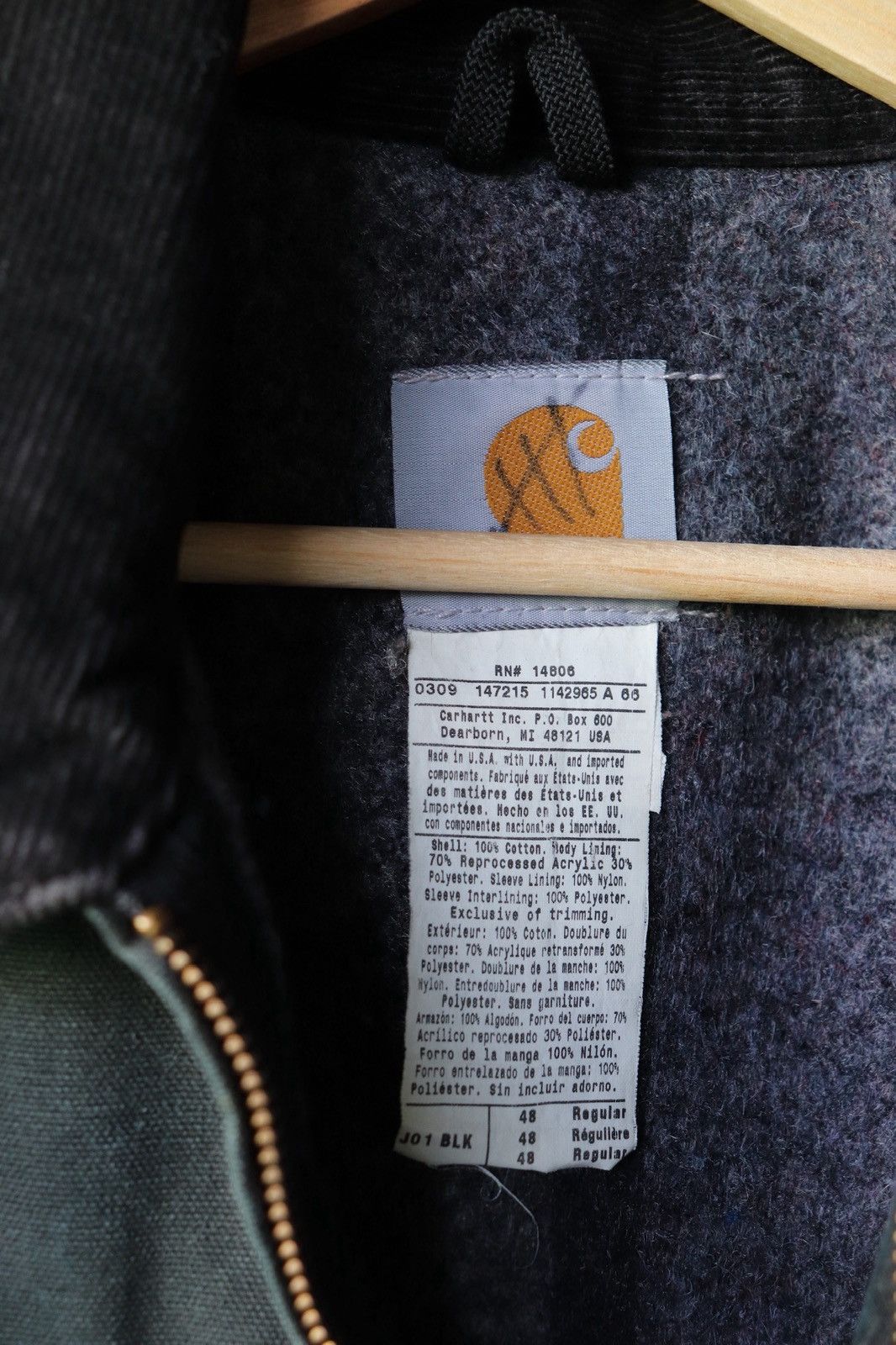 Carhartt Cabela’s Employee Carhartt Jacket Mens XL Blanket Lined Size US XL / EU 56 / 4 - 4 Thumbnail
