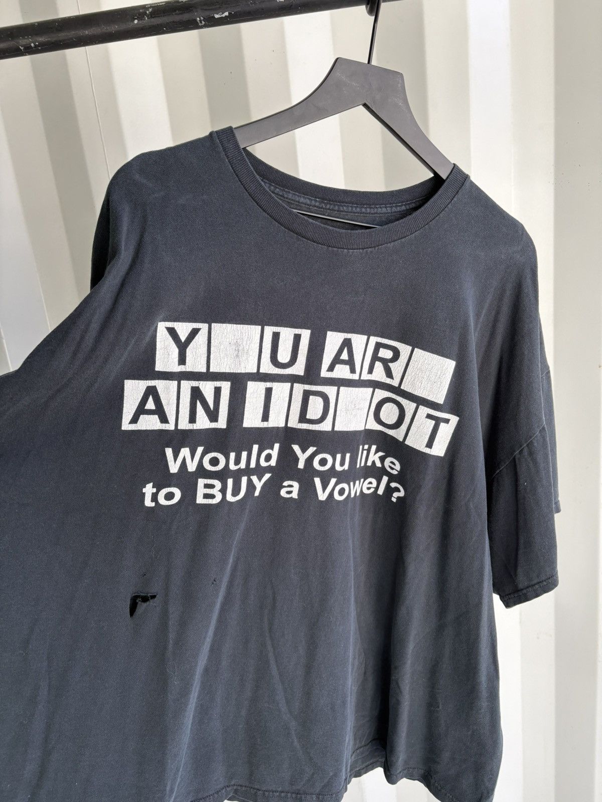 Vintage Vintage Your are an idiot Shirt Faded Grunge Band Size US XXL / EU 58 / 5 - 2 Thumbnail