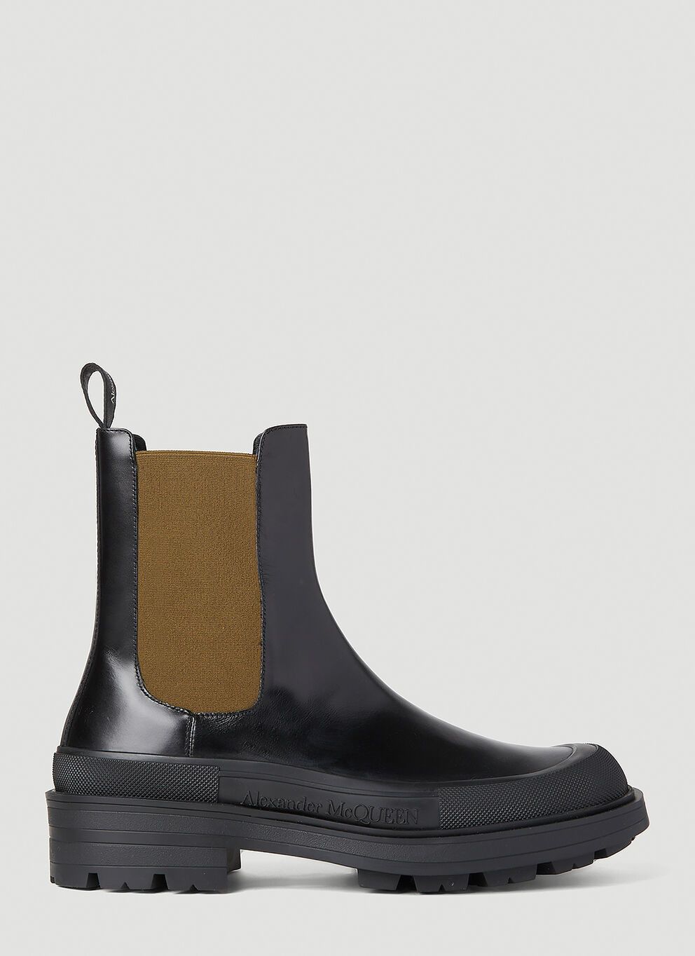 image of Alexander Mcqueen Stack Chelsea Boots in Black, Men's (Size 10)